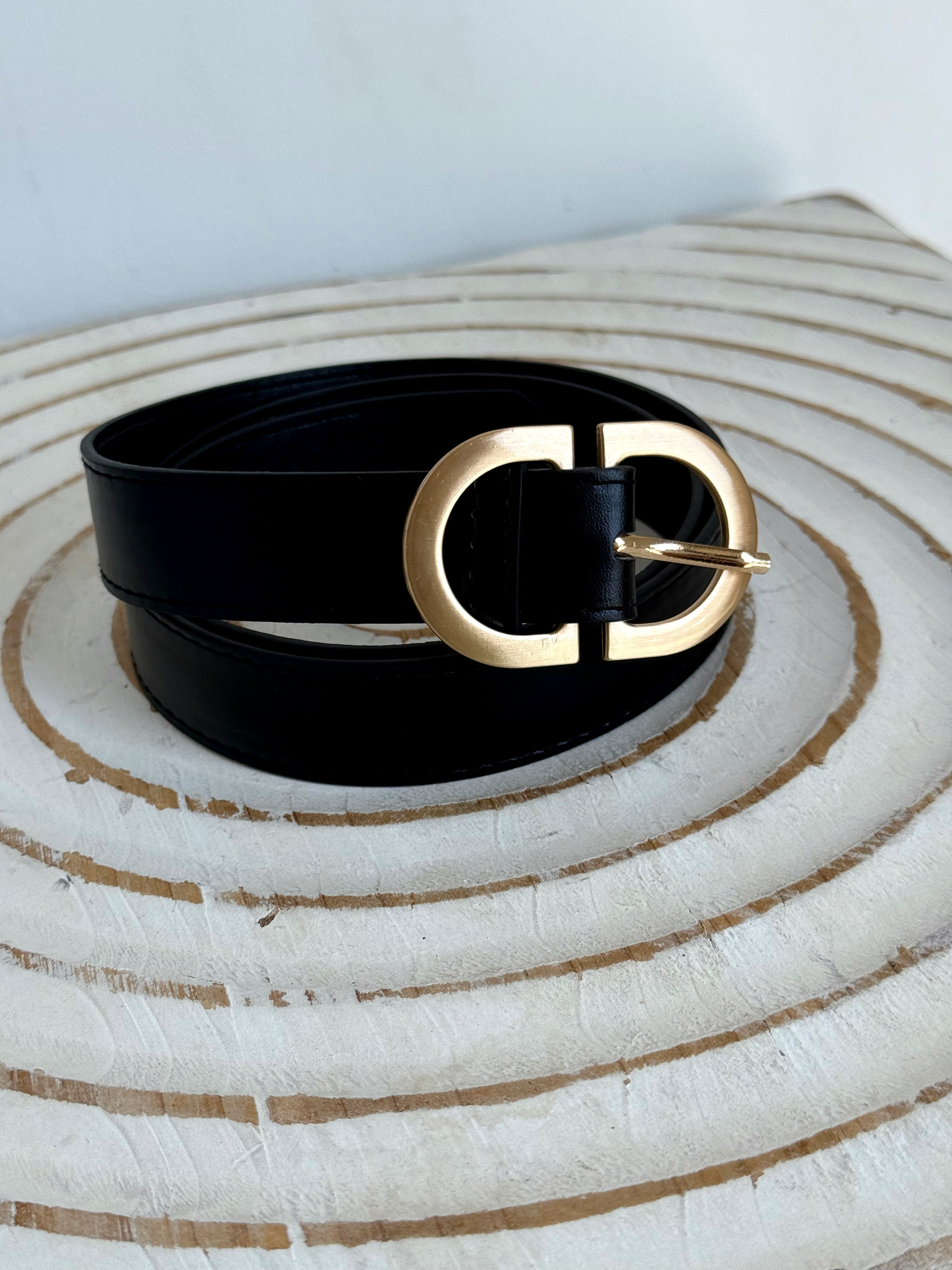 Classic Chic Belt - BLACK - willows clothing Belts