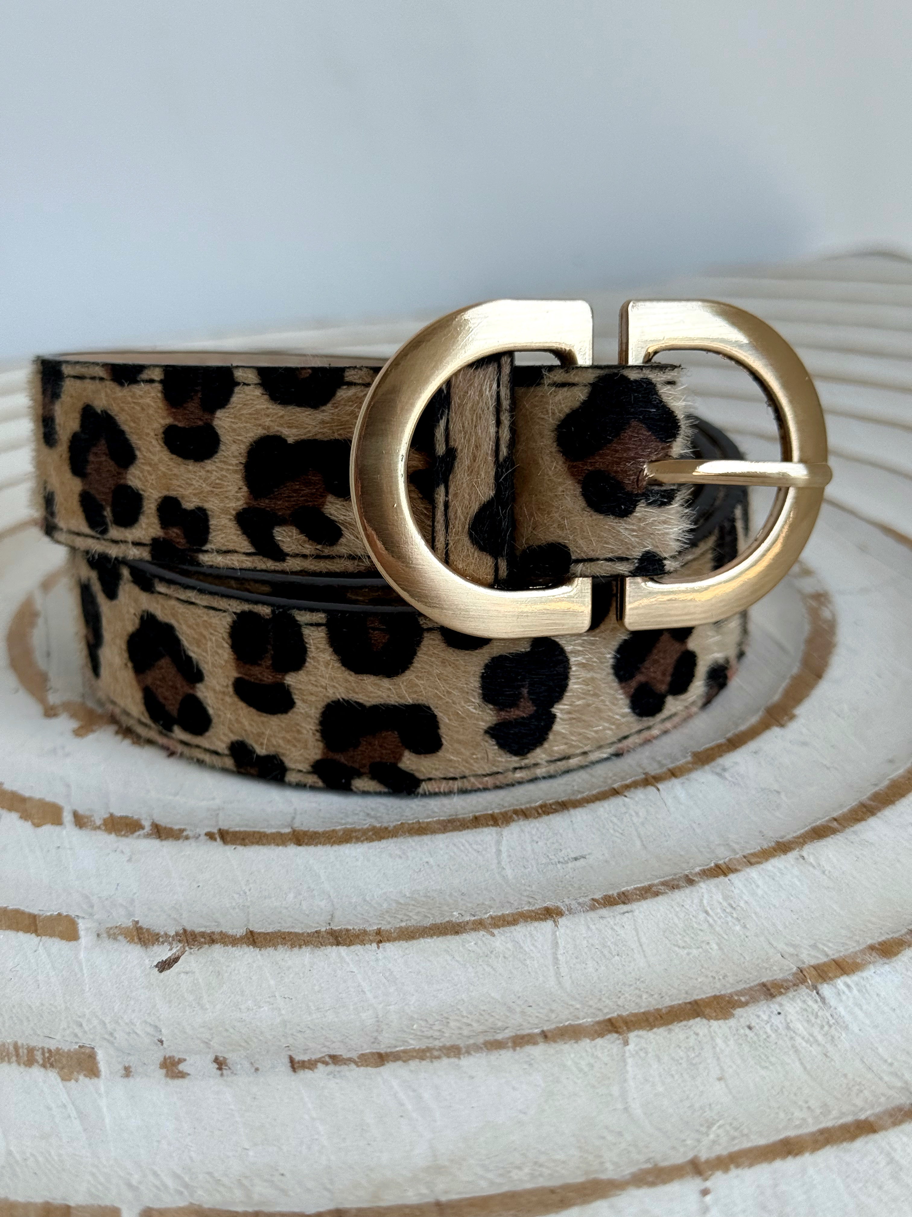 Classic Chic Belt - LEOPARD - willows clothing Belts