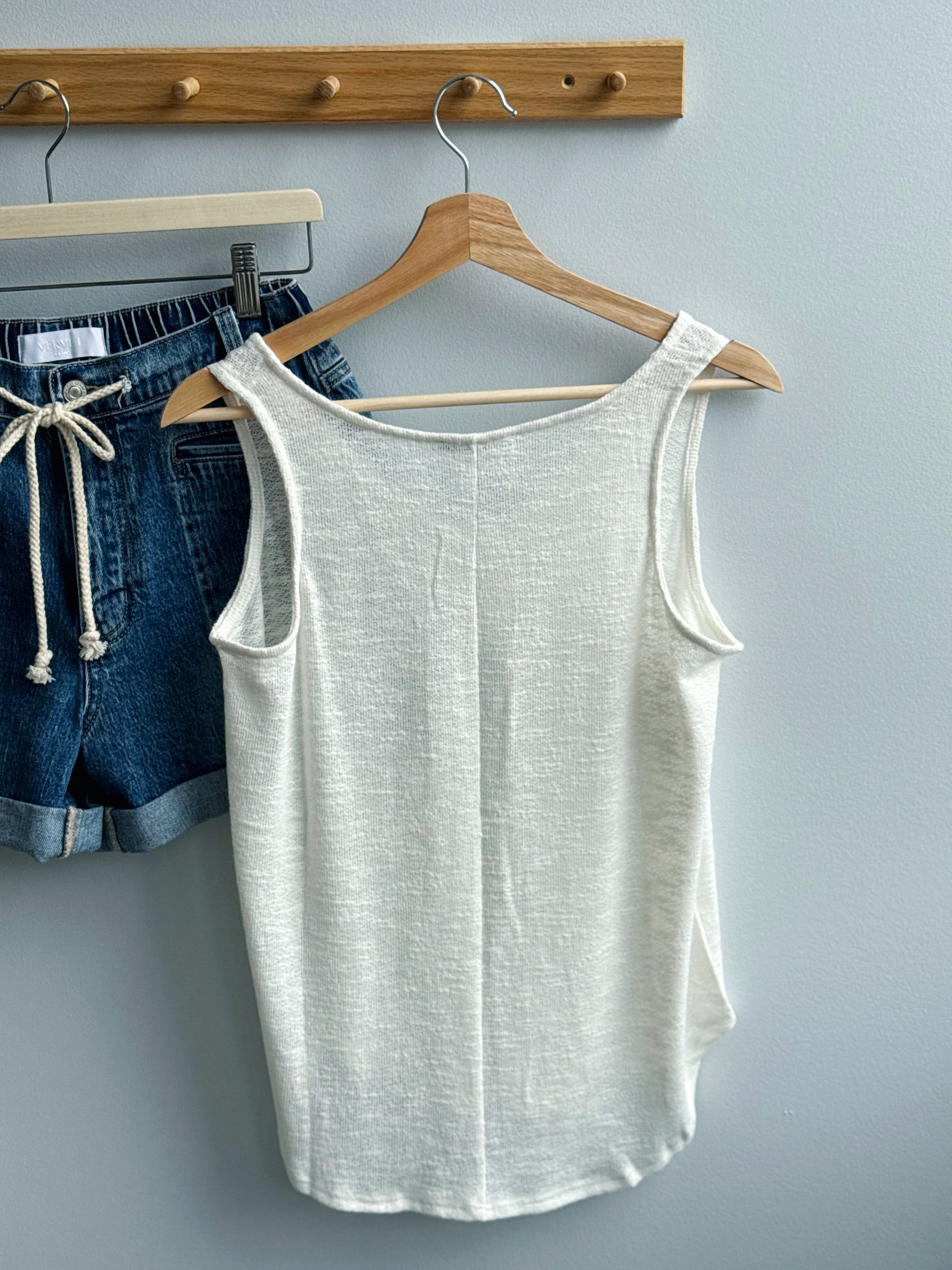 Claudia Tank - IVORY - willows clothing TANKS