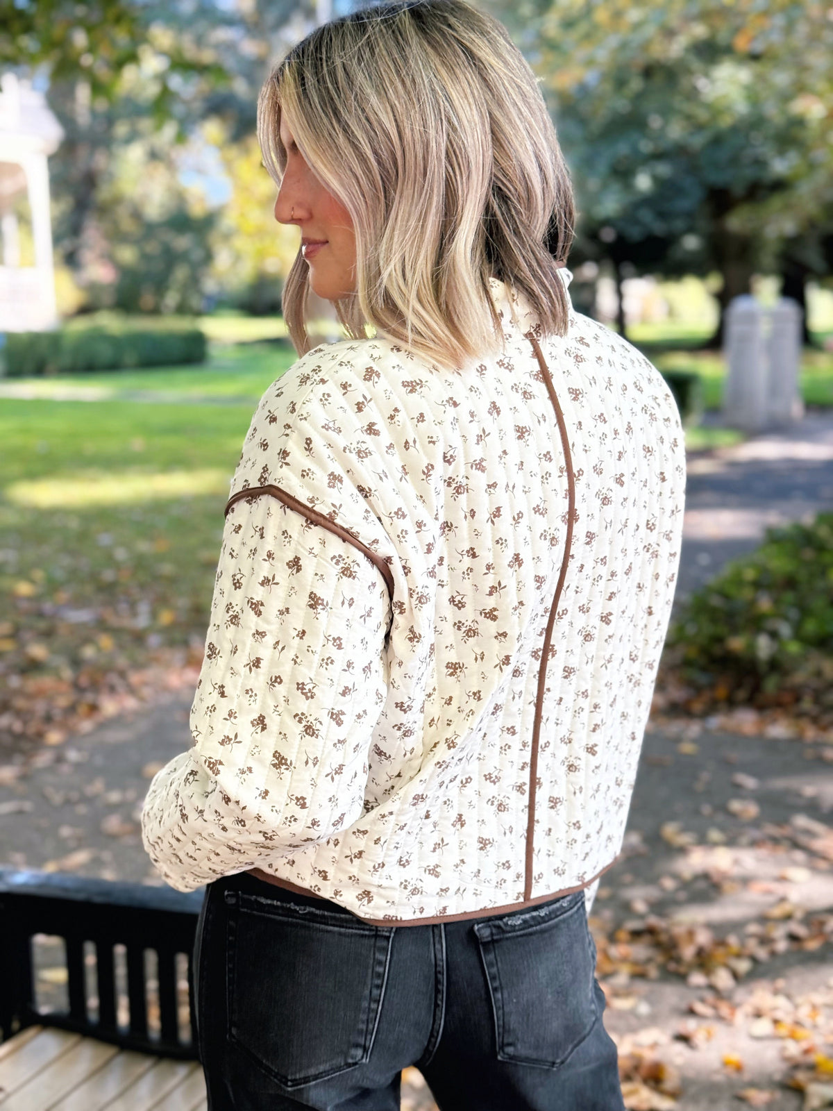 Cloud Quilt Jacket - CREAM - willows clothing JACKET