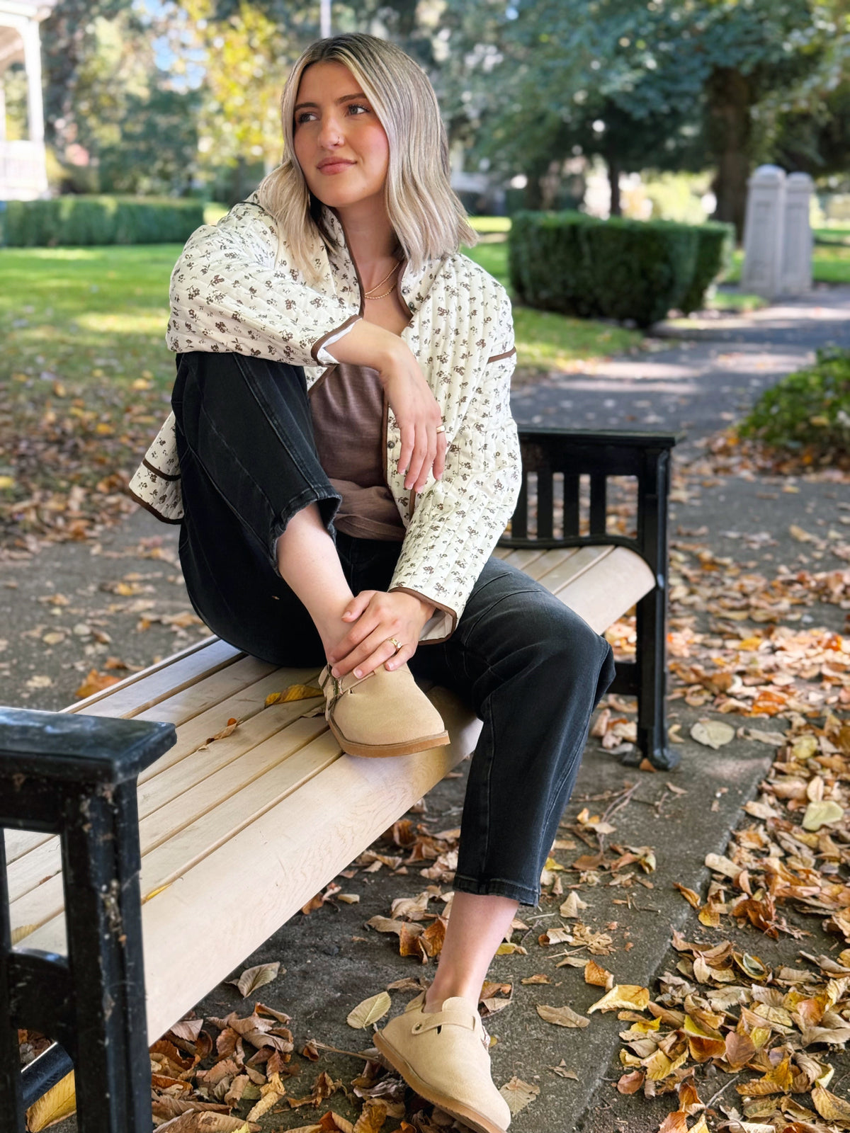 Cloud Quilt Jacket - CREAM - willows clothing JACKET