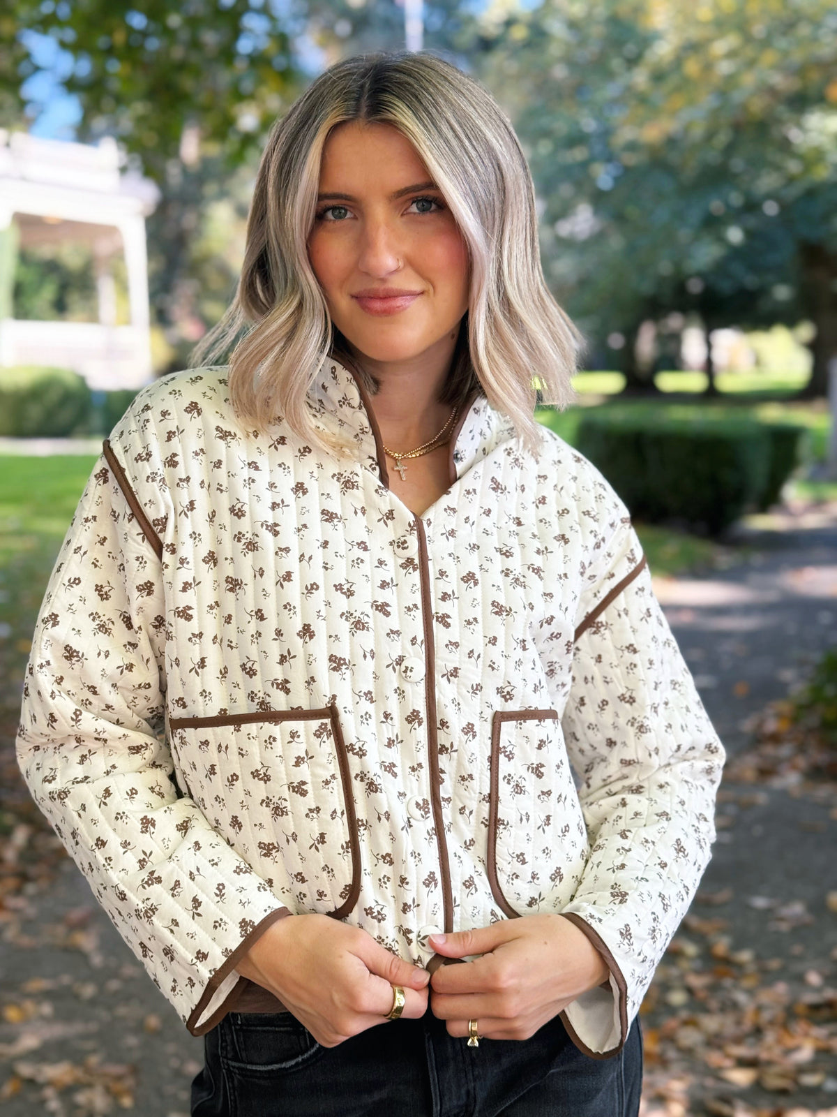 Cloud Quilt Jacket - CREAM - willows clothing JACKET