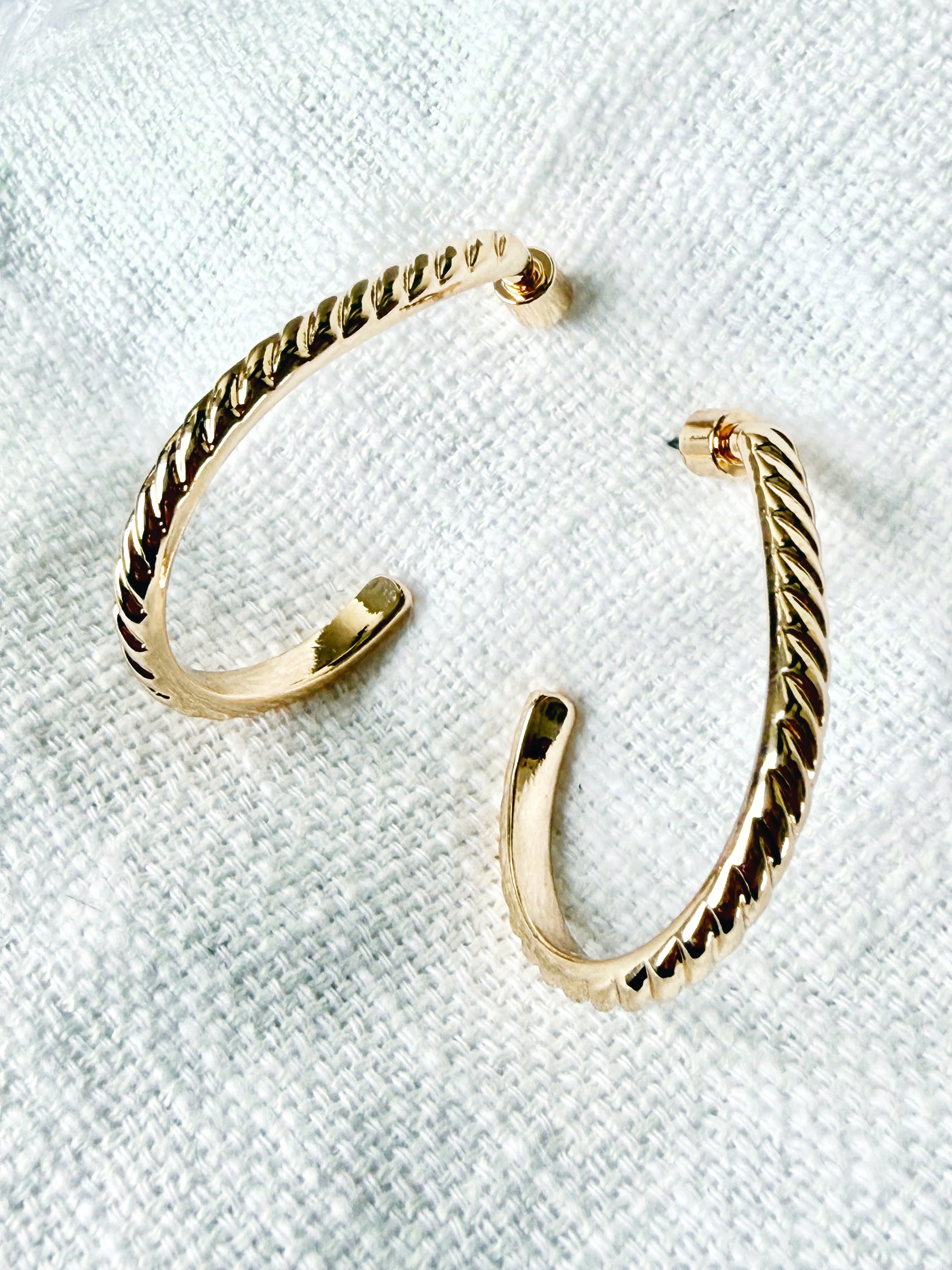 Columbia Hoops - GOLD - willows clothing EARRINGS
