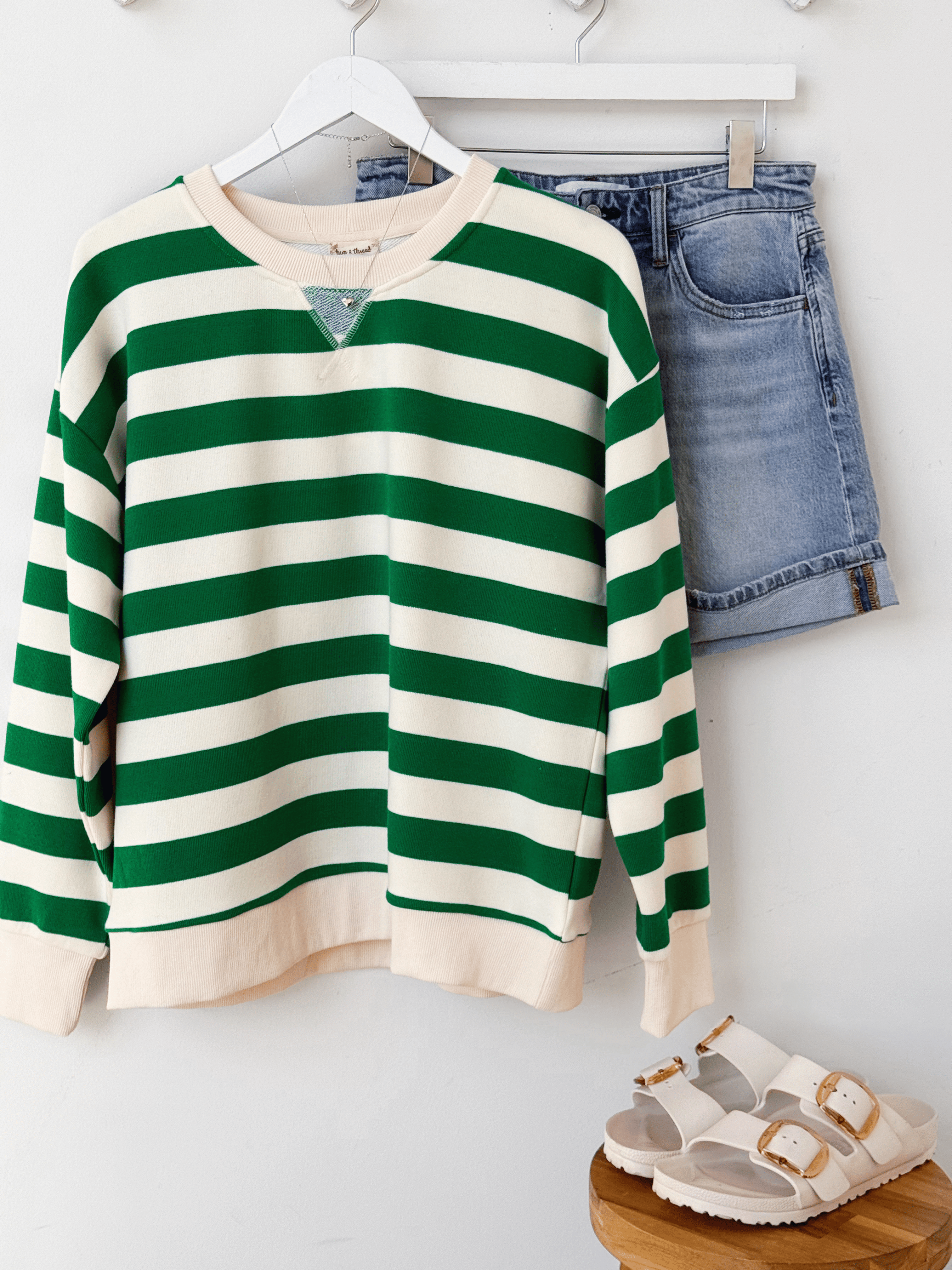 Connor Sweatshirt - KELLY GREEN - willows clothing SWEATSHIRT
