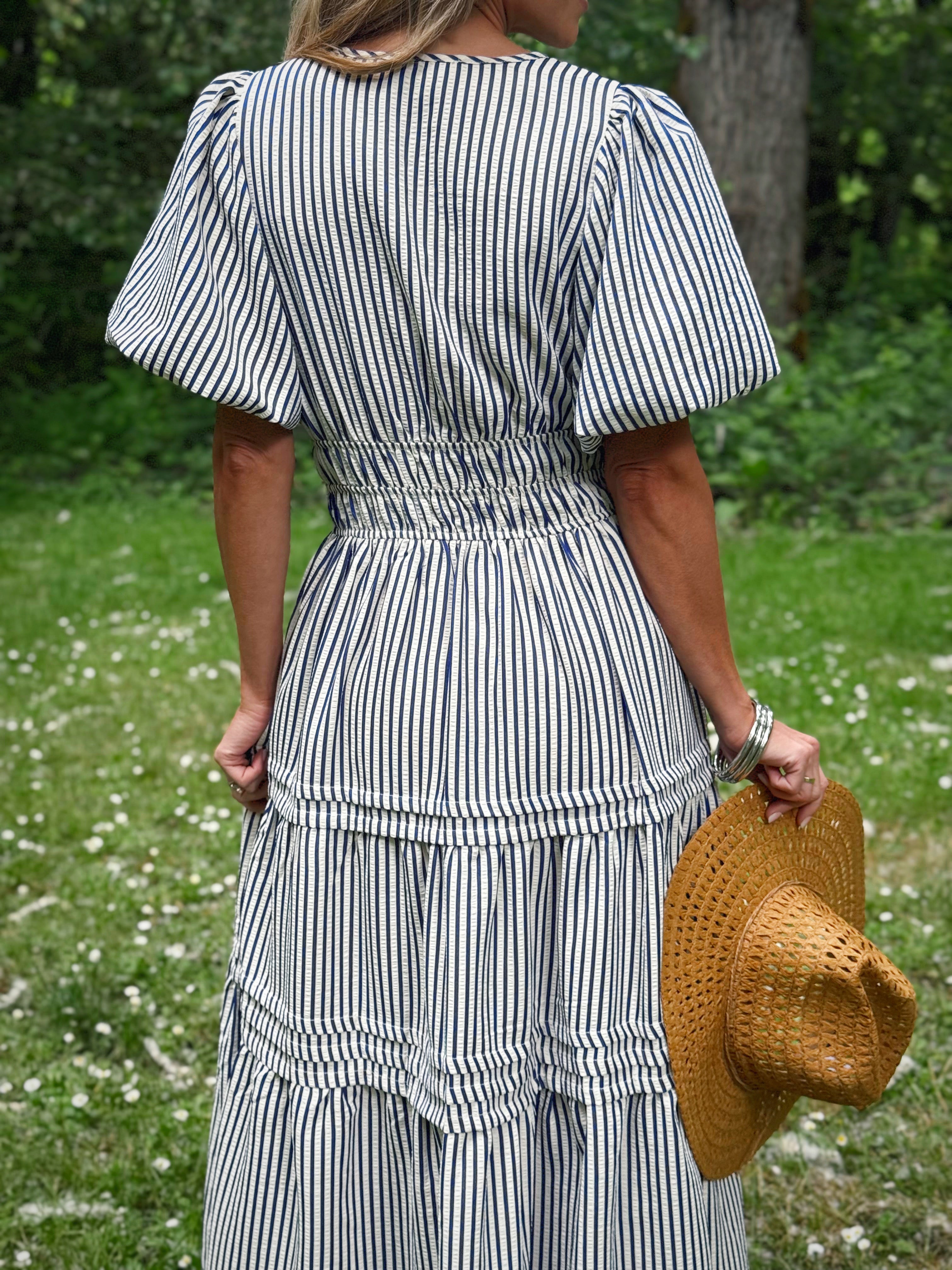 Countryside Dress - NAVY - willows clothing MIDI DRESS