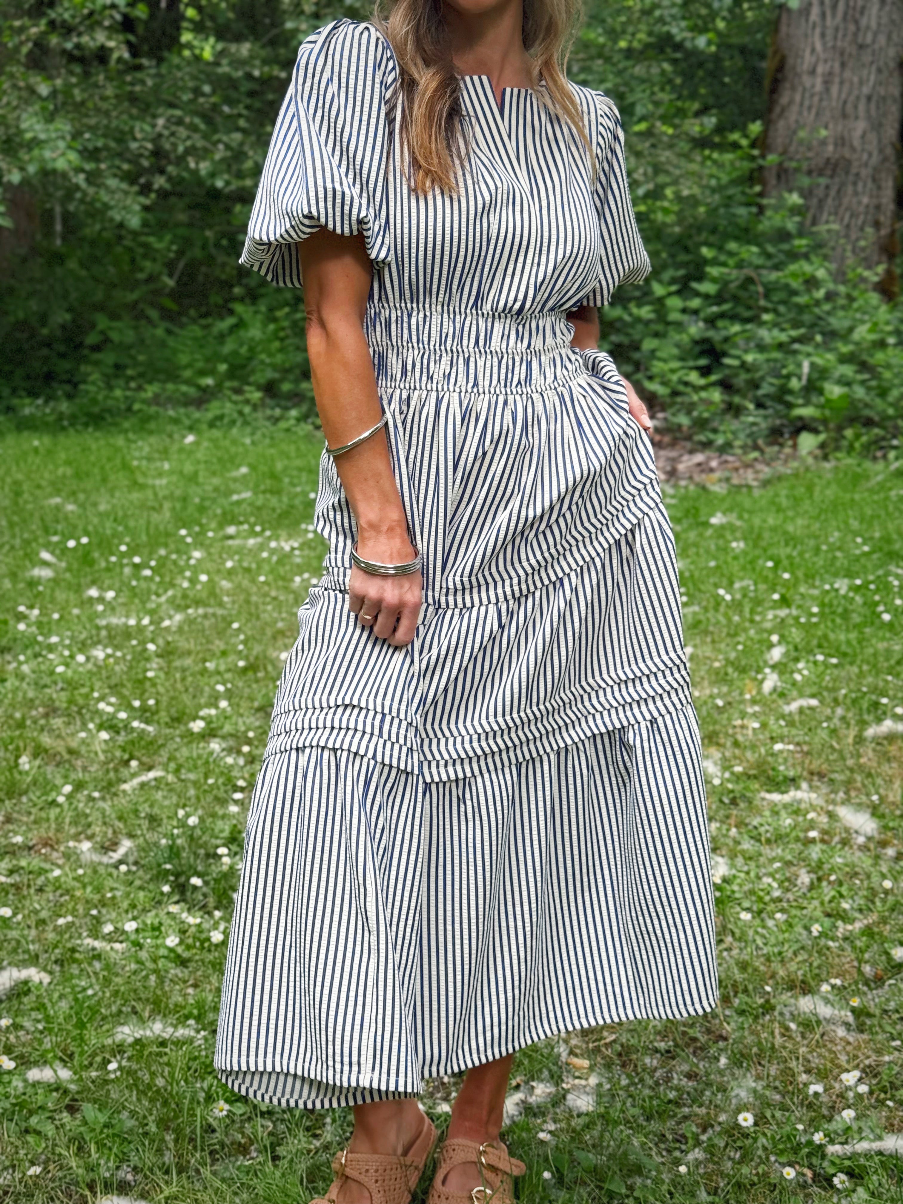 Countryside Dress - NAVY - willows clothing MIDI DRESS
