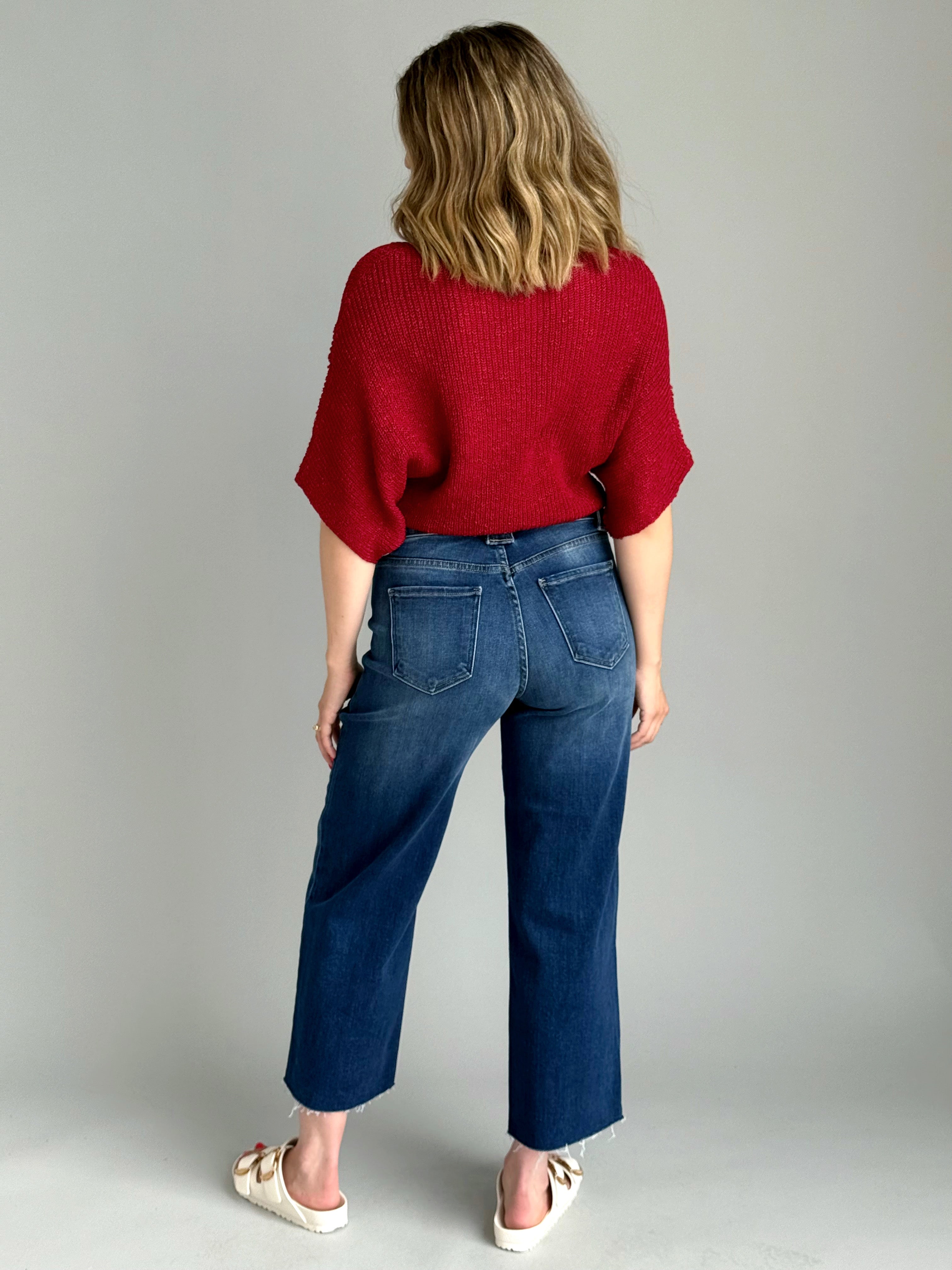 Courtyard Sweater - WINE - willows clothing SWEATER