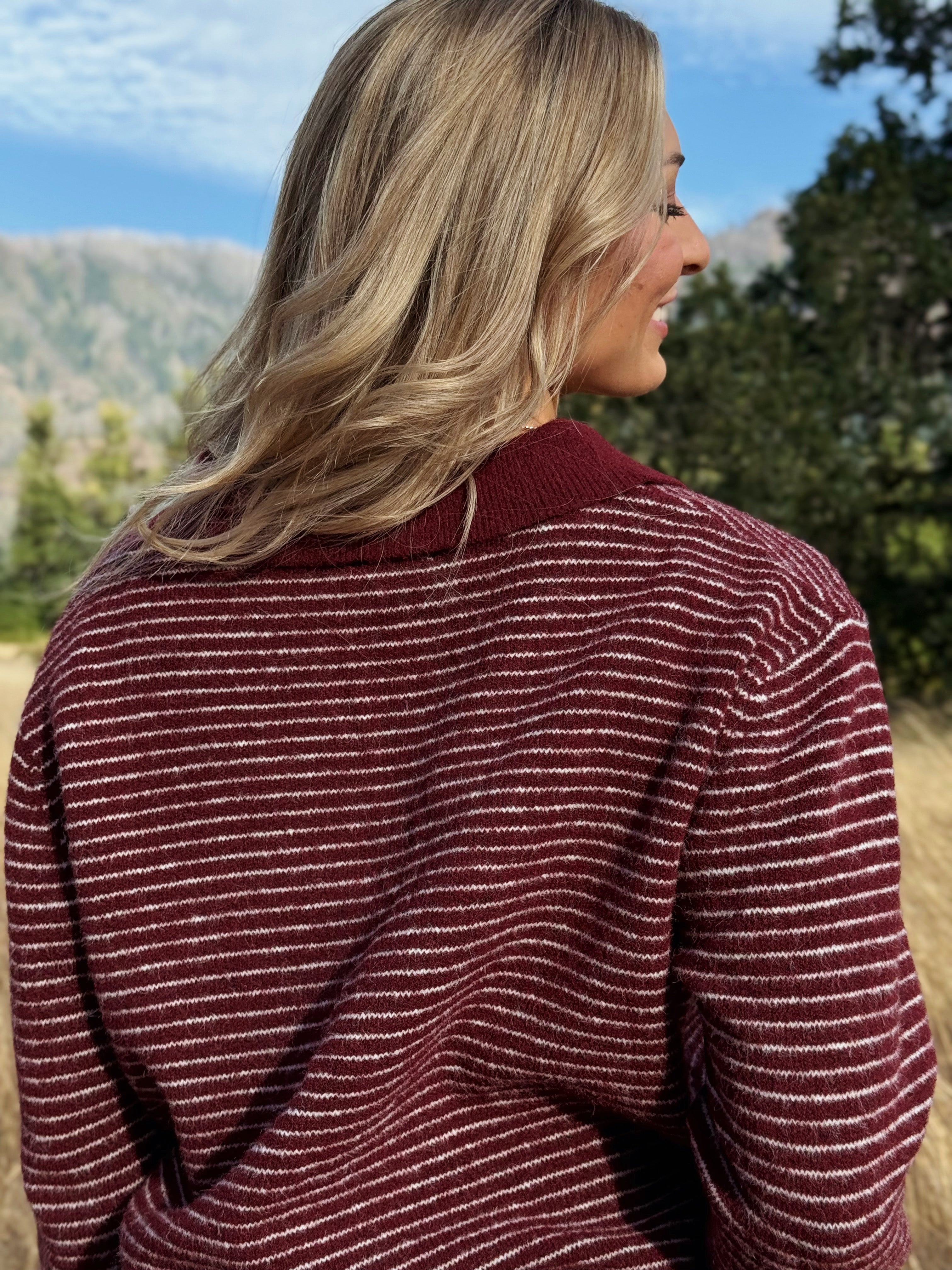 Dakota Sweater - WINE - willows clothing SWEATER