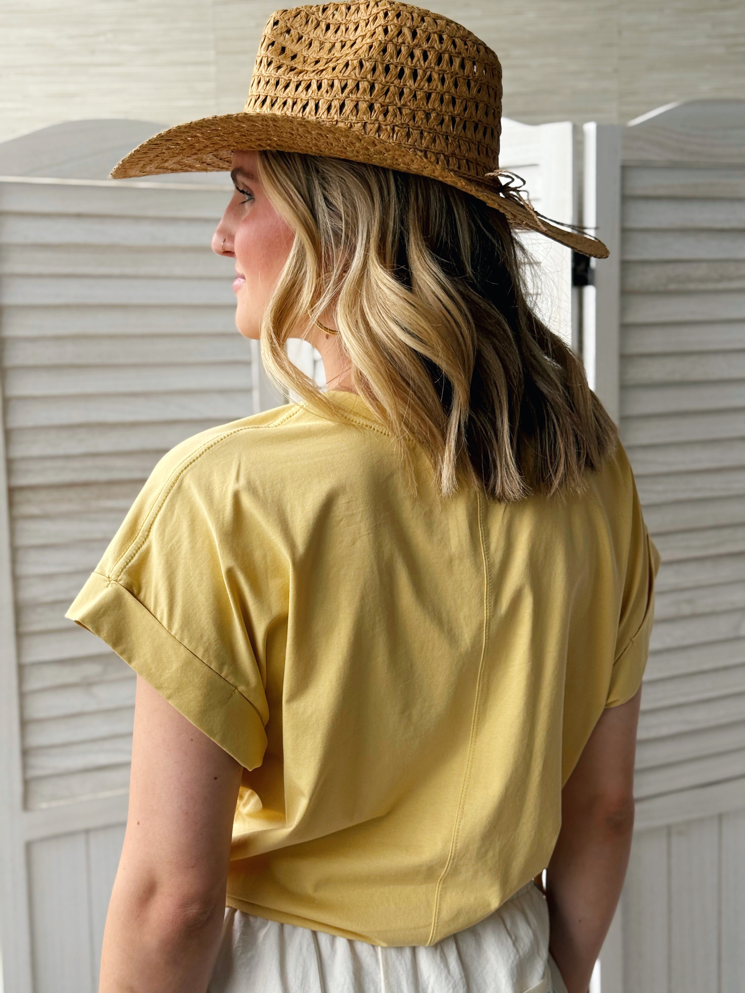 Dakota Tee - DAFFODIL - willows clothing S/S SHIRT