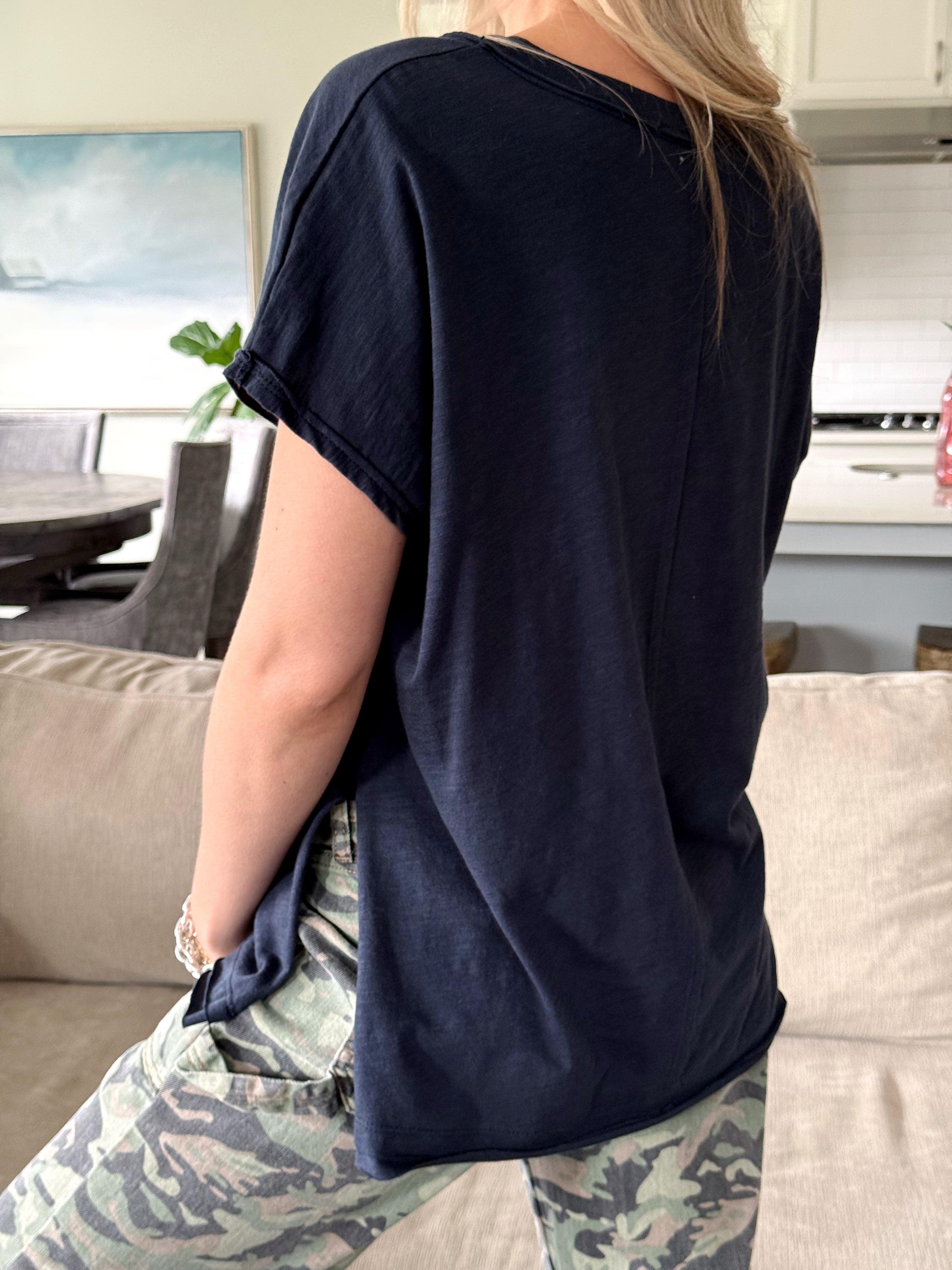 Dalton Tee - NAVY - willows clothing S/S SHIRT