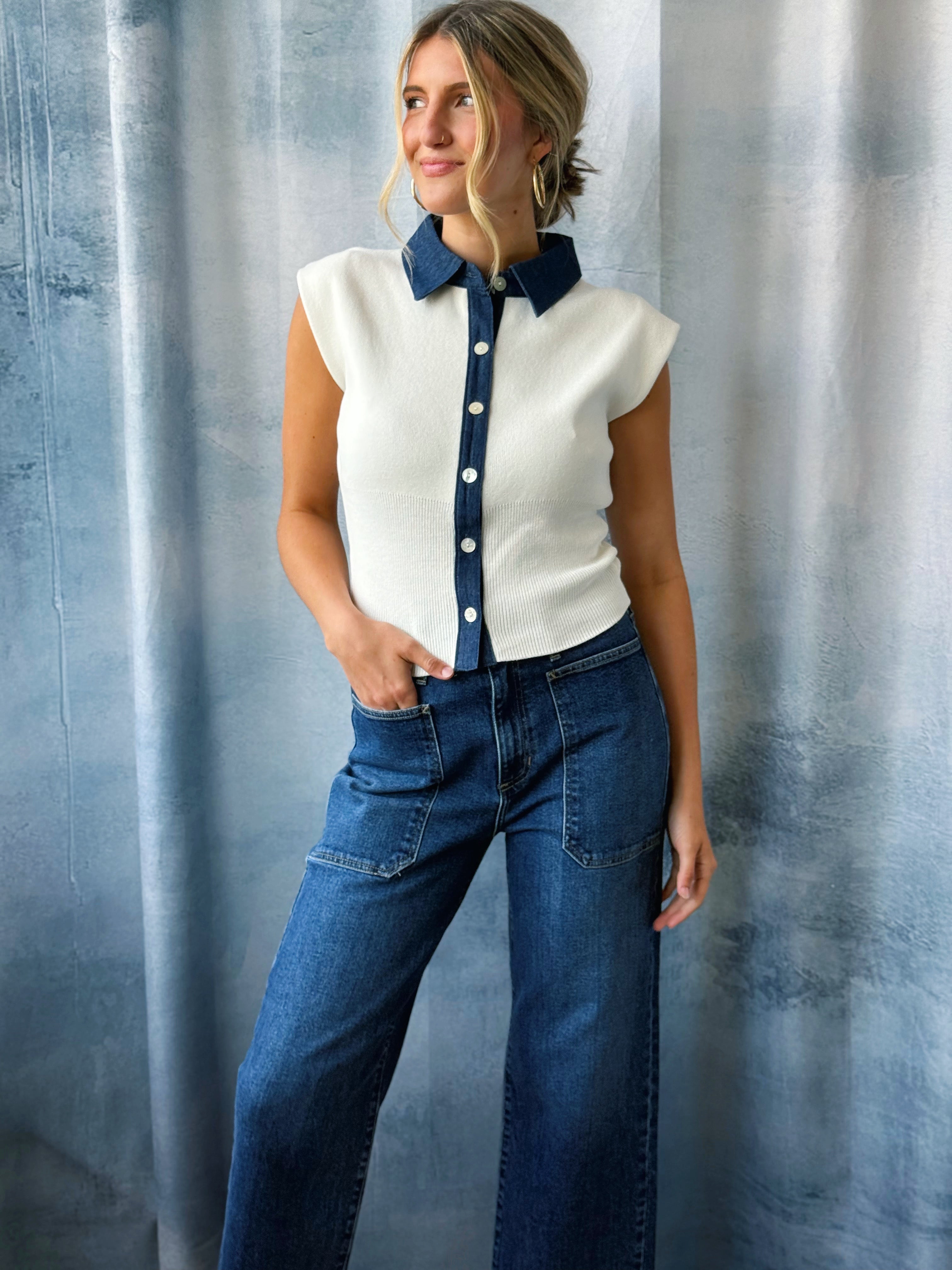 Daphne Shirt - OFF WHITE - willows clothing SWEATER