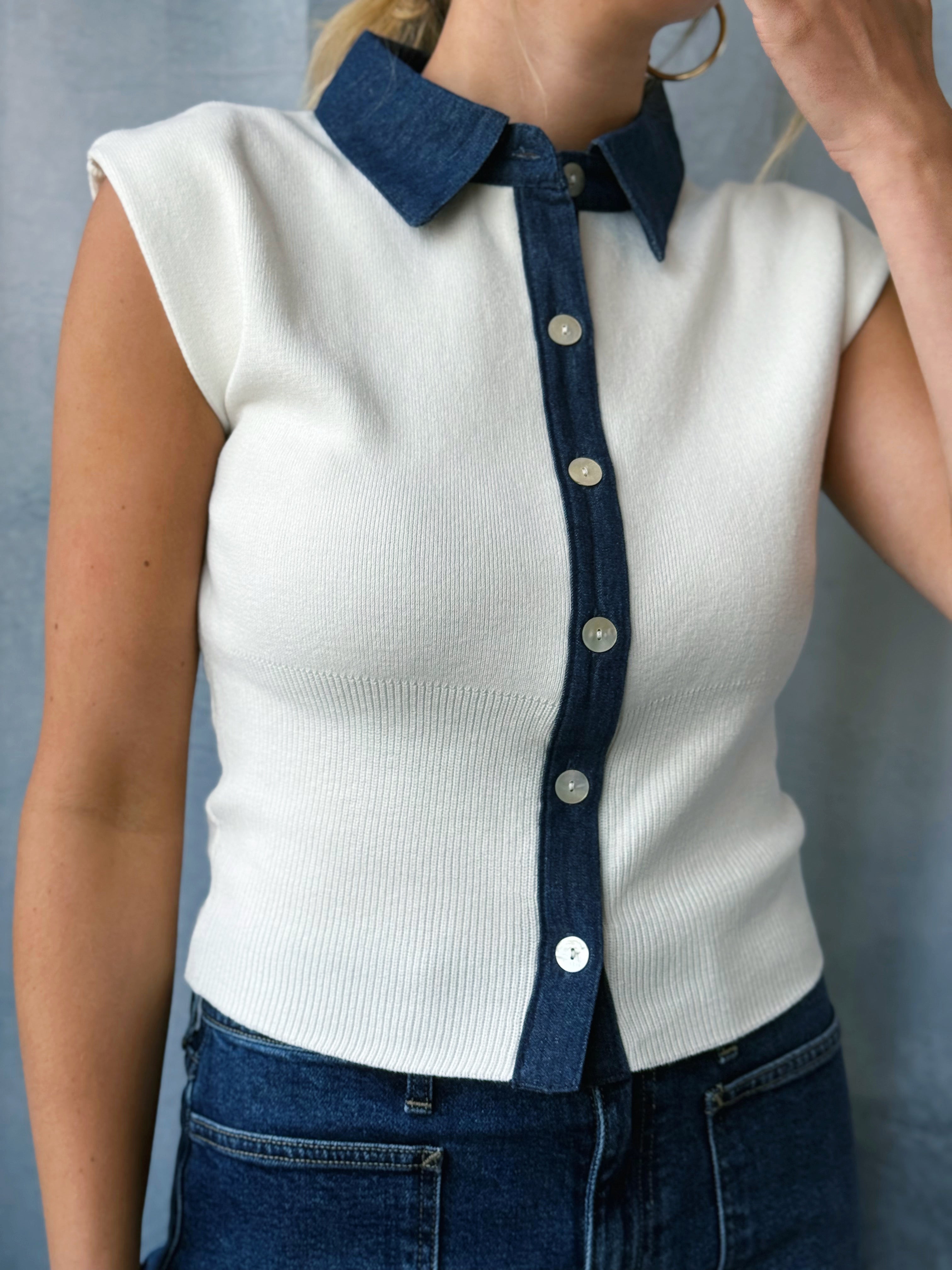 Daphne Shirt - OFF WHITE - willows clothing SWEATER