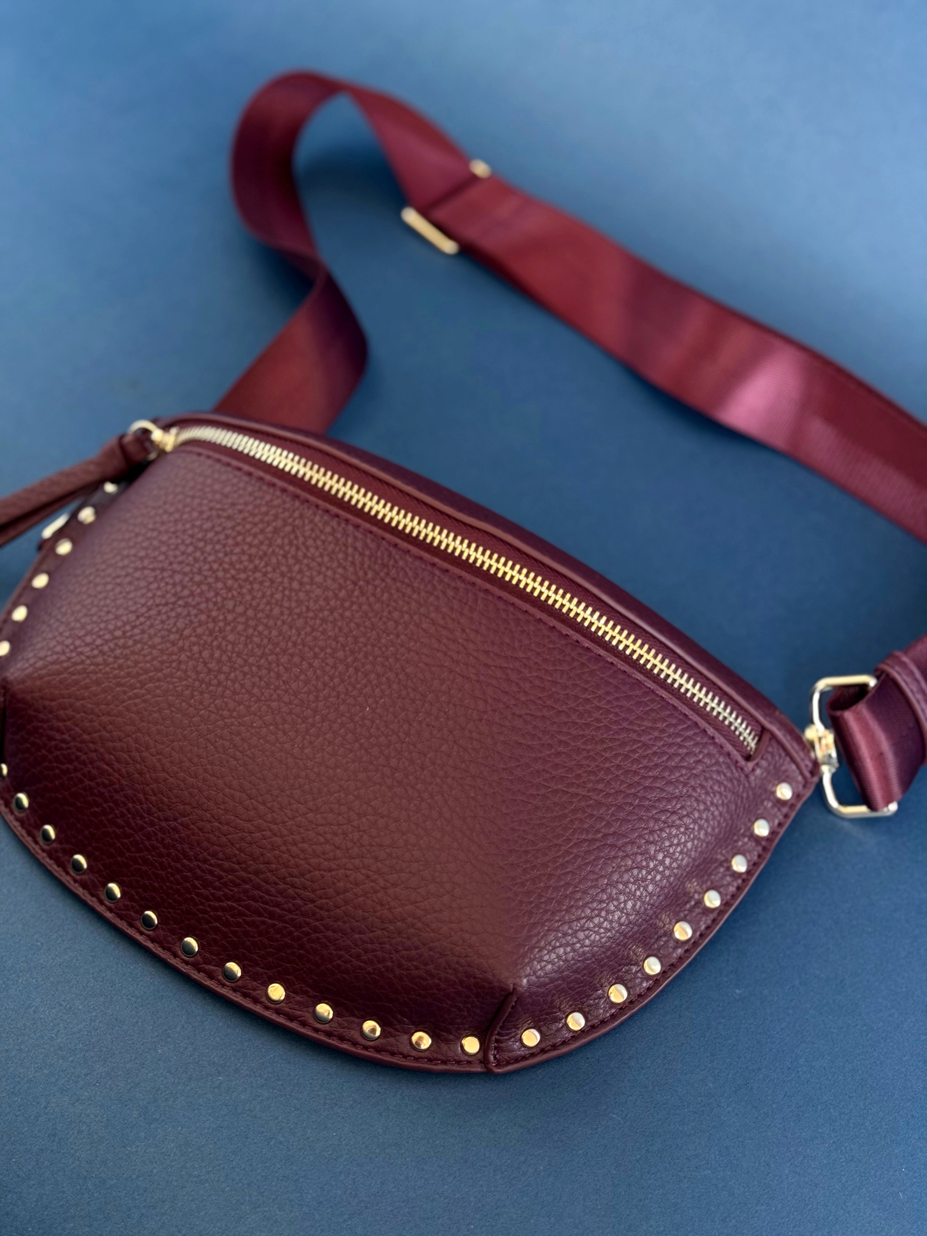 Delancey Crossbody - BURGUNDY - willows clothing FANNY PACK