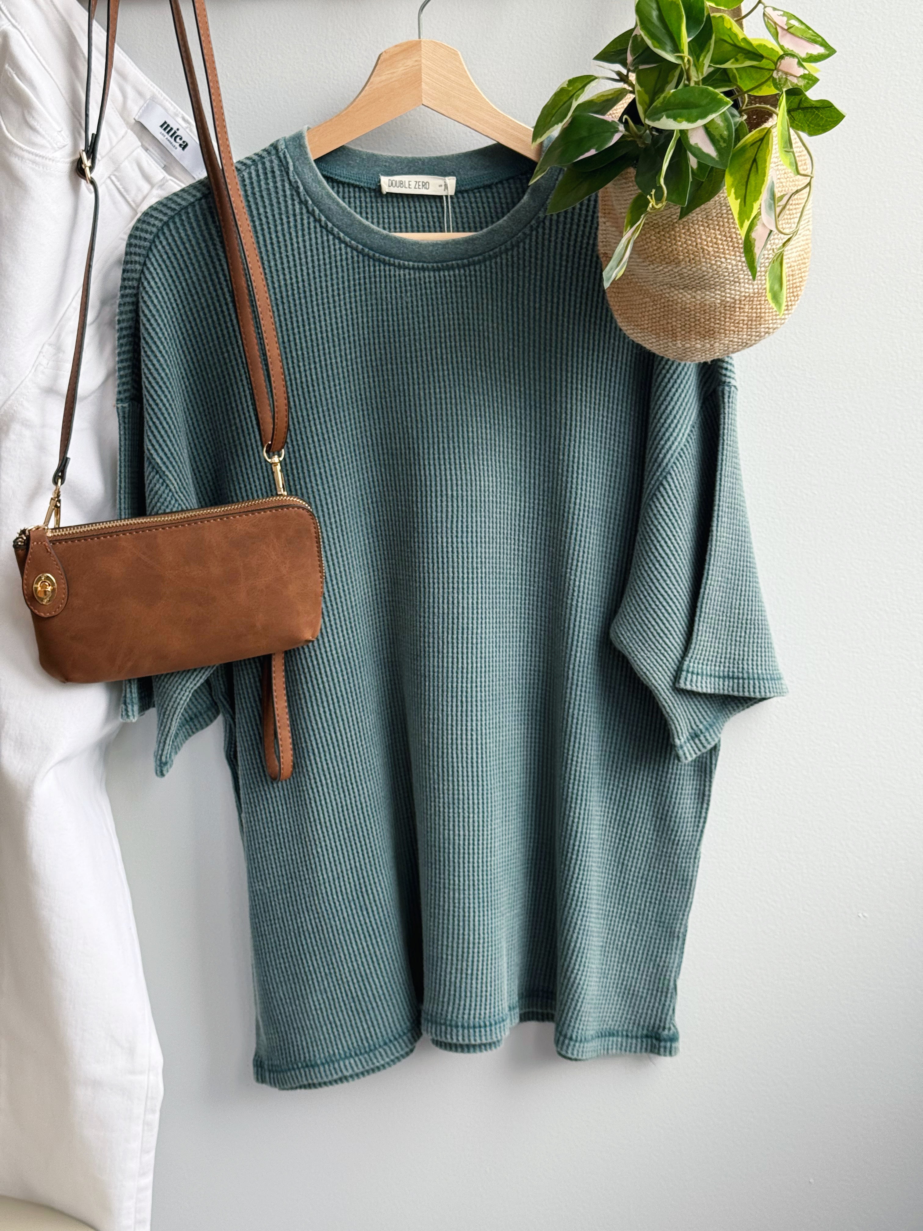 Della Tee- DARK TEAL - willows clothing S/S SHIRT