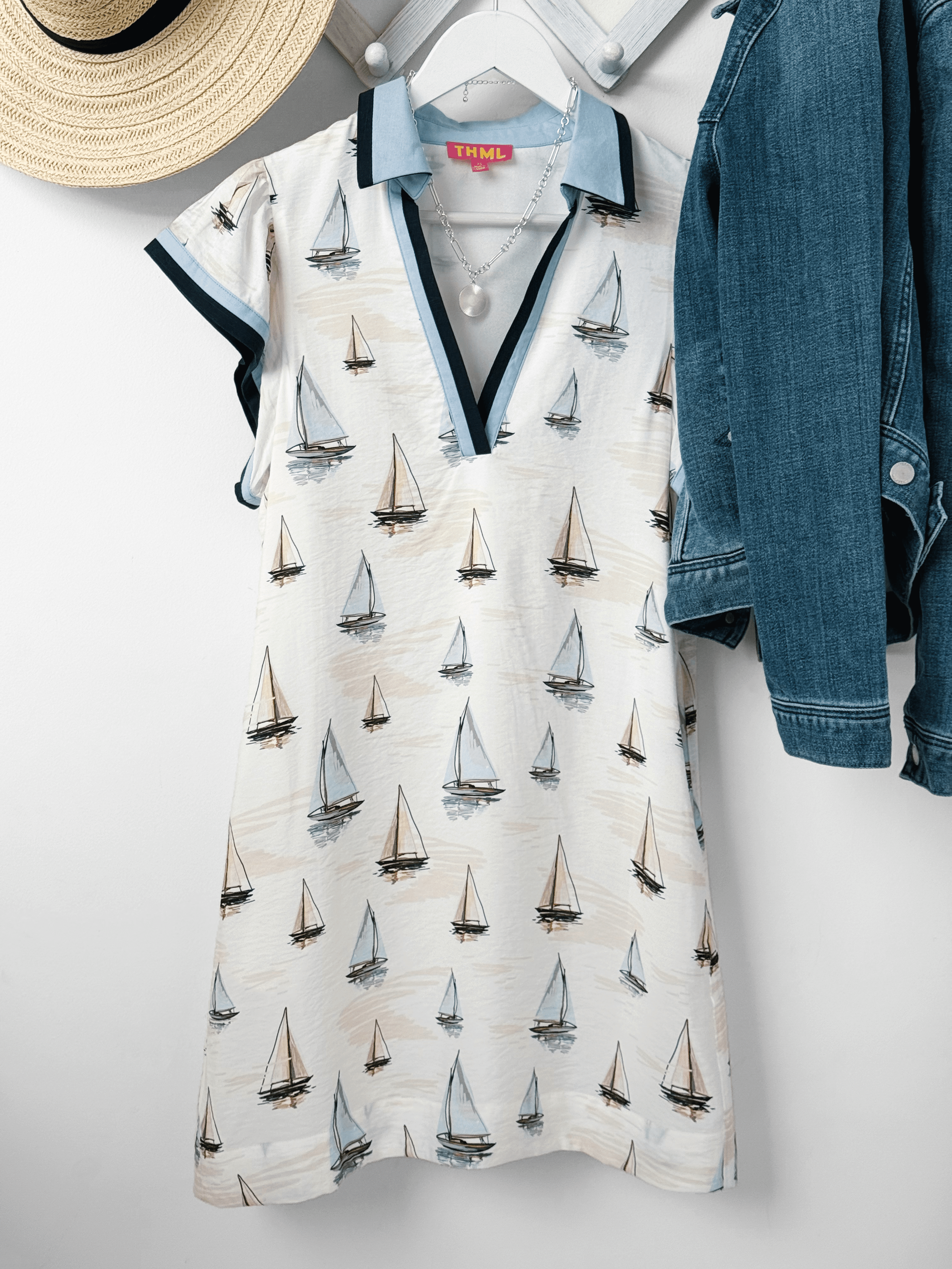 Dockside Mini Dress - CREAM - willows clothing SHORT DRESS