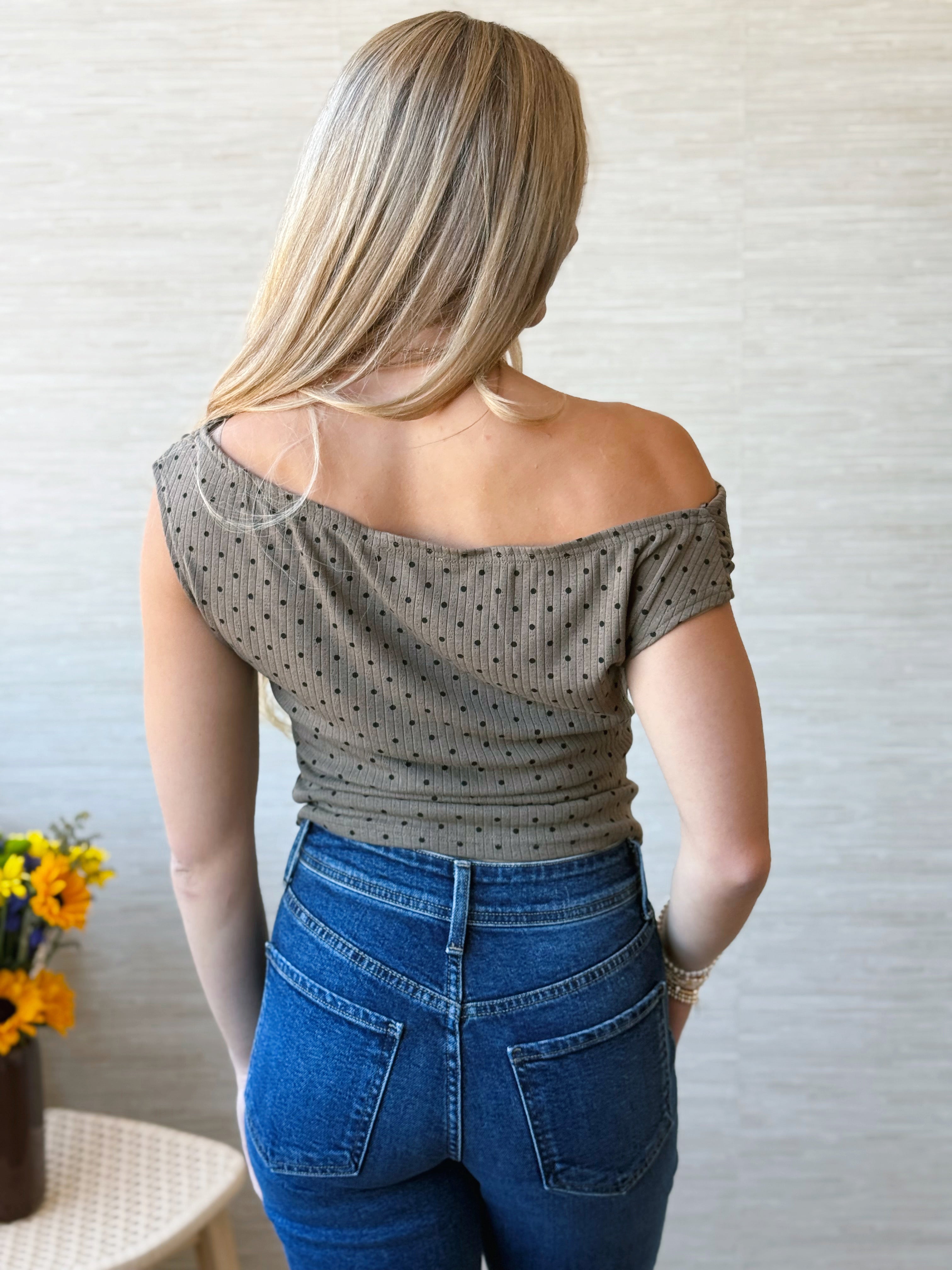 Dottie Top - MOCHA - willows clothing BLOUSE