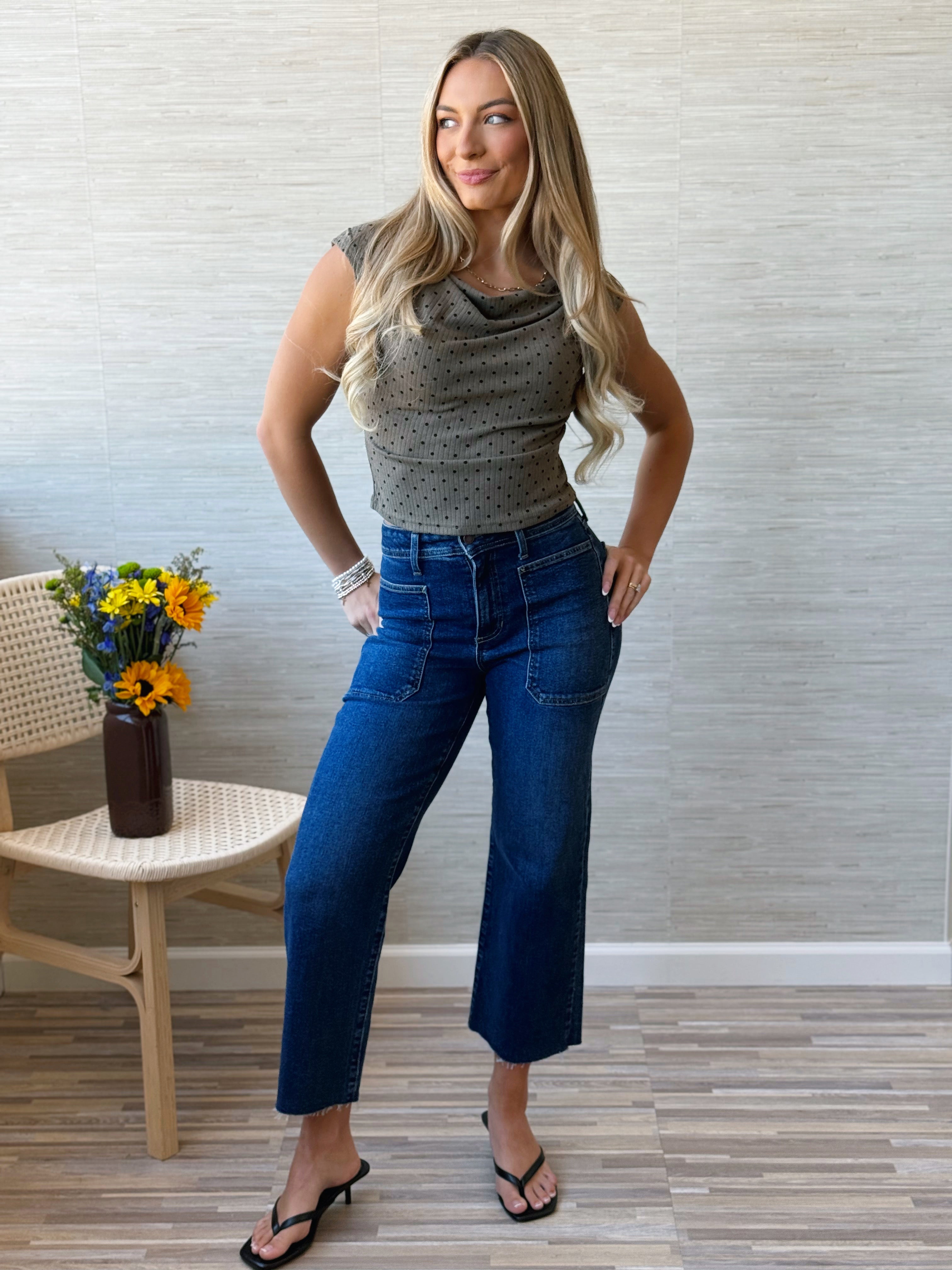 Dottie Top - MOCHA - willows clothing BLOUSE