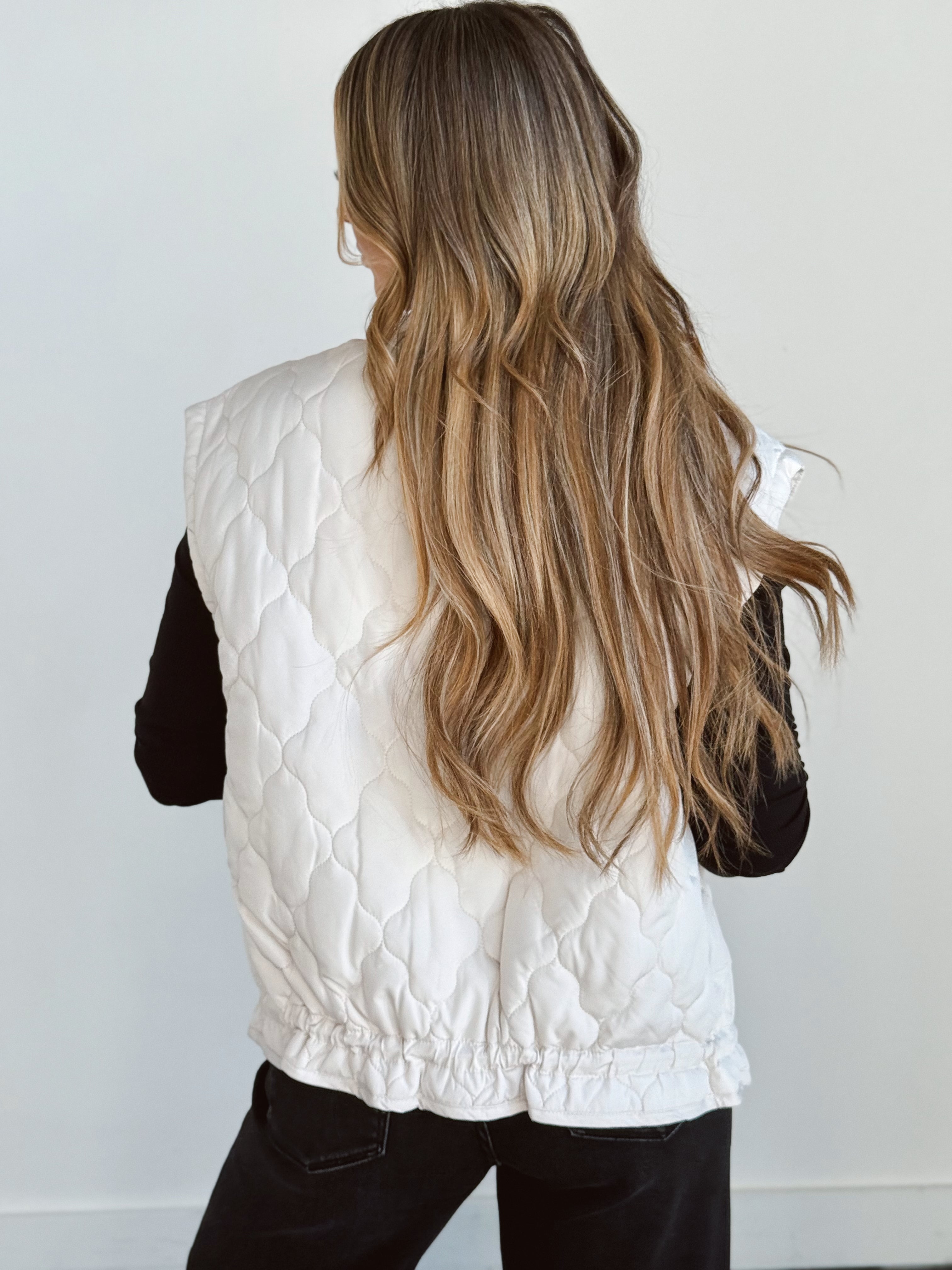 Dottie Vest - CHAMPAGNE - willows clothing VEST