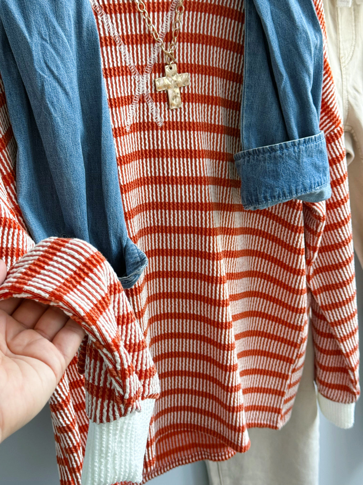Earth, Wind & Fire Top - BURNT ORANGE - willows clothing L/S SHIRT
