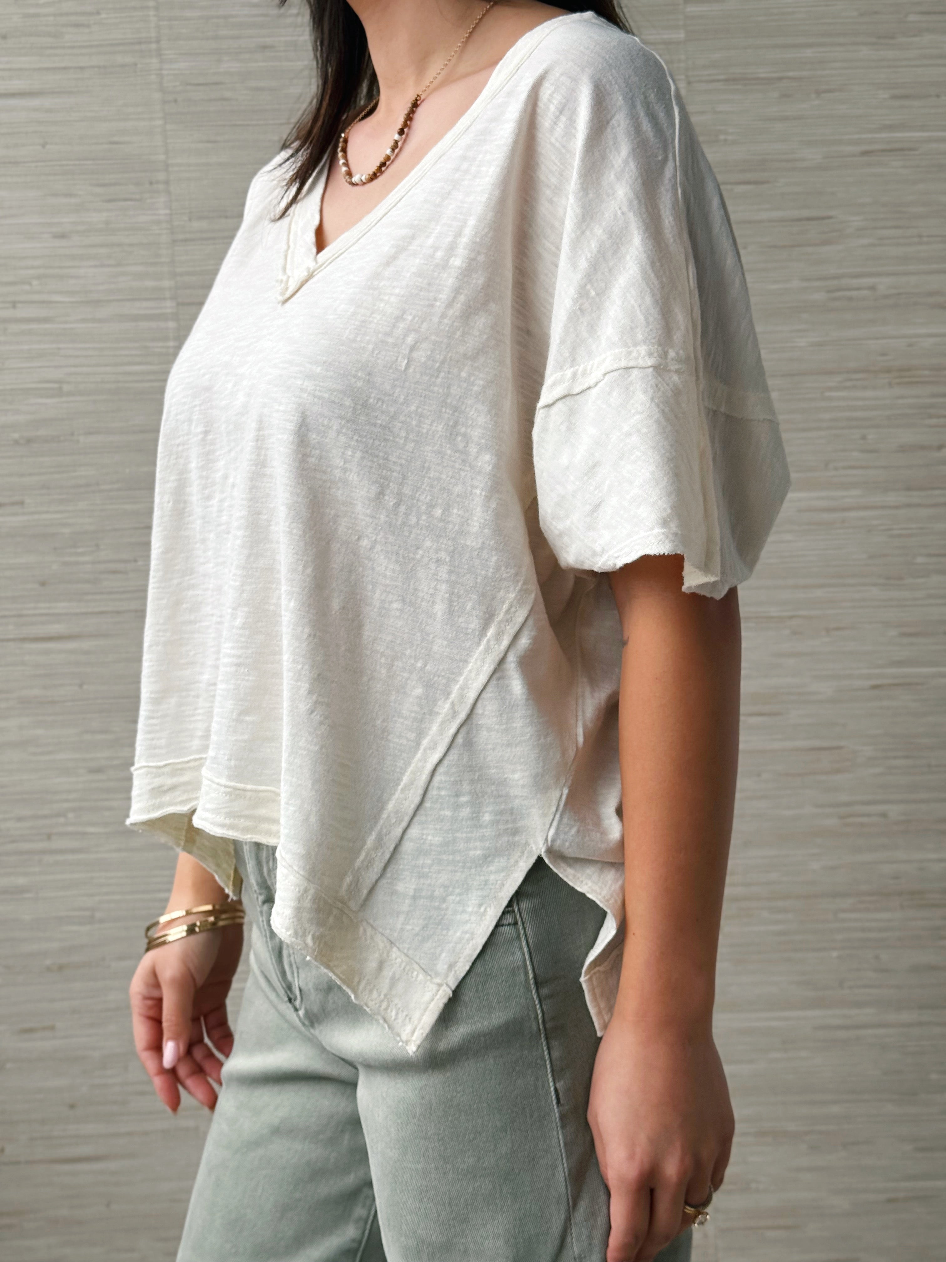 Easy Days Tee - WHIP CREAM - willows clothing S/S SHIRT