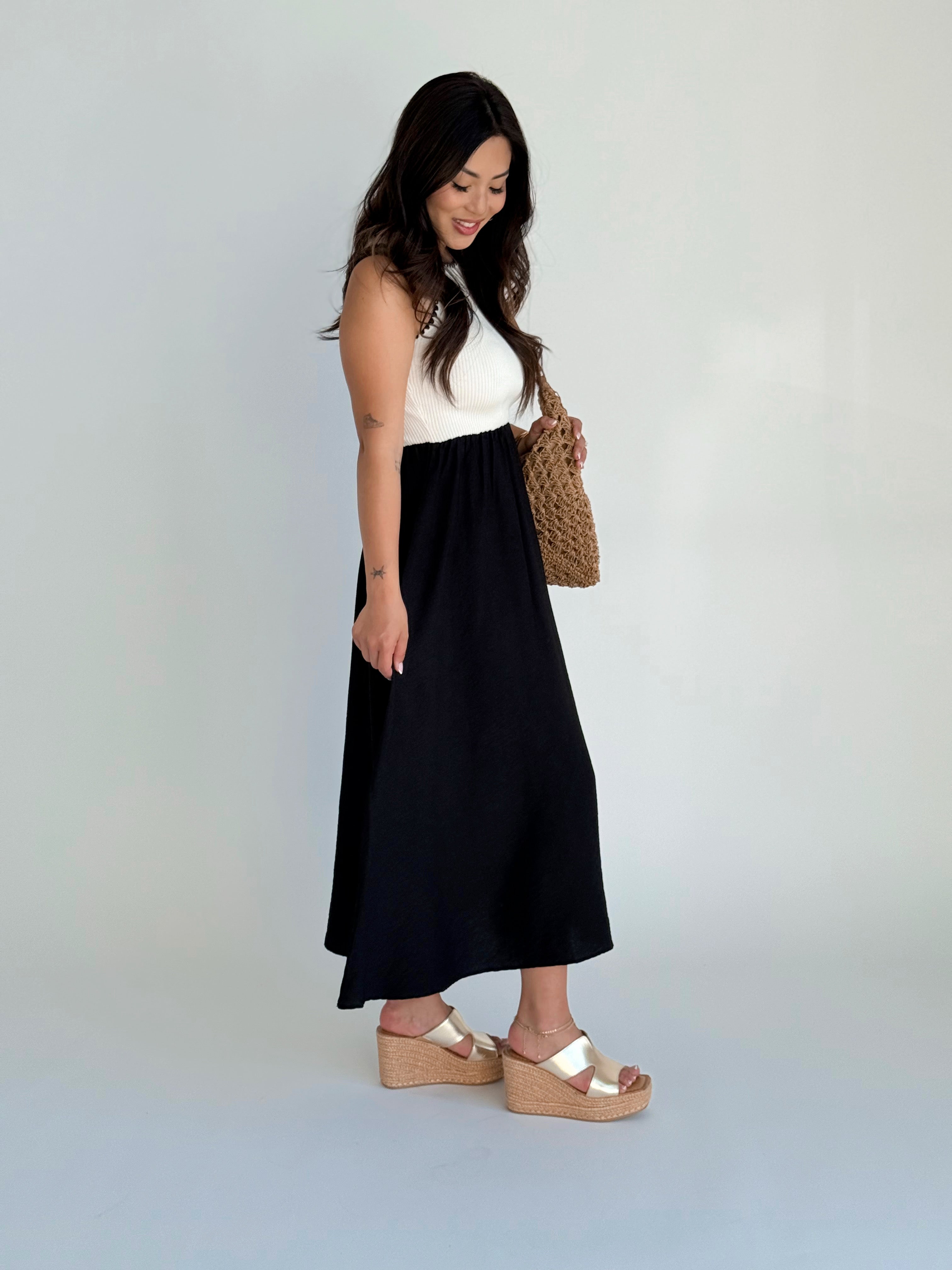 Edith Dress - BLACK - willows clothing Long Dress