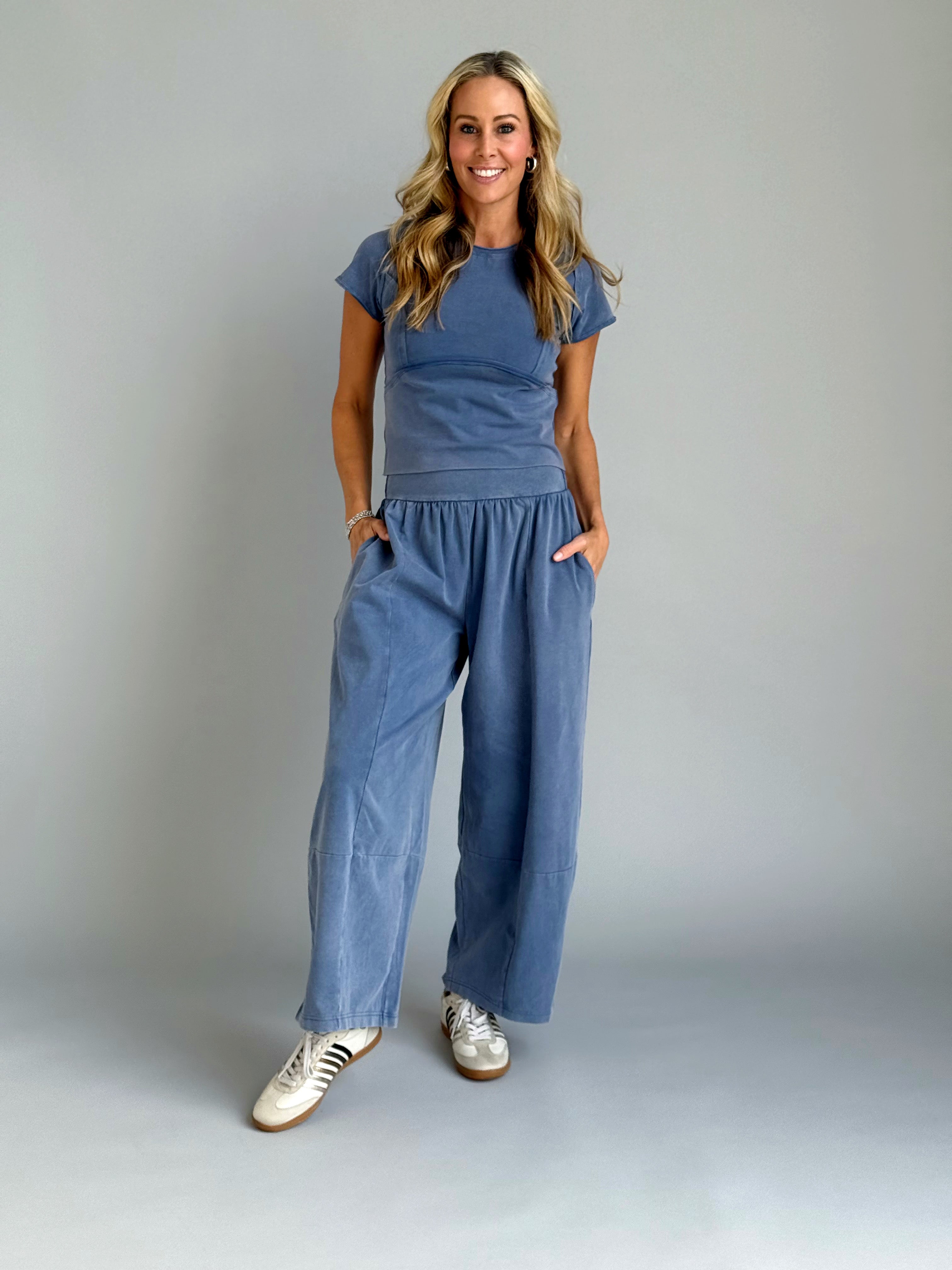 Eleni Tee - DENIM - willows clothing S/S SHIRT