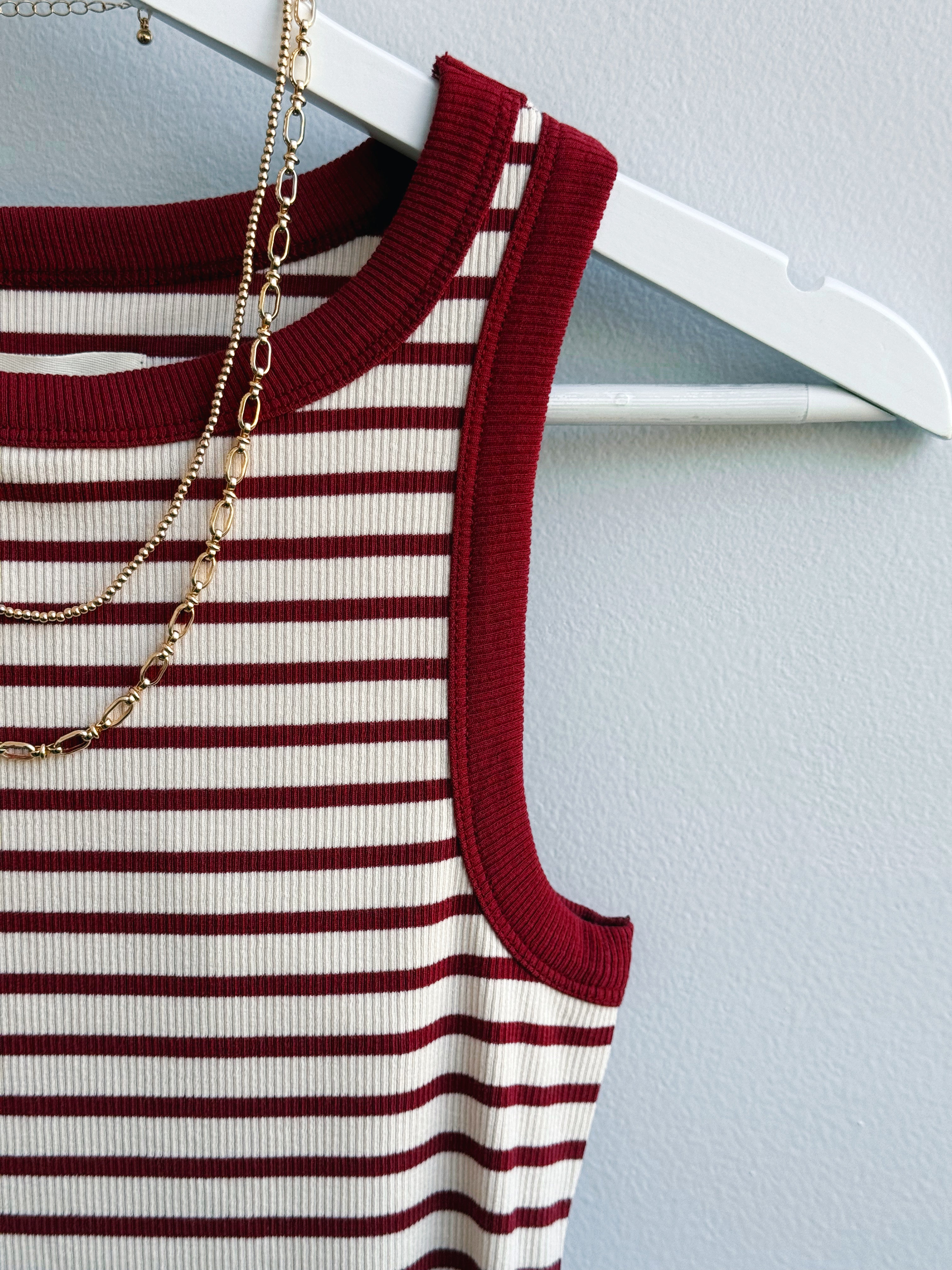 Ellen Tank - SAND RED - willows clothing TANK