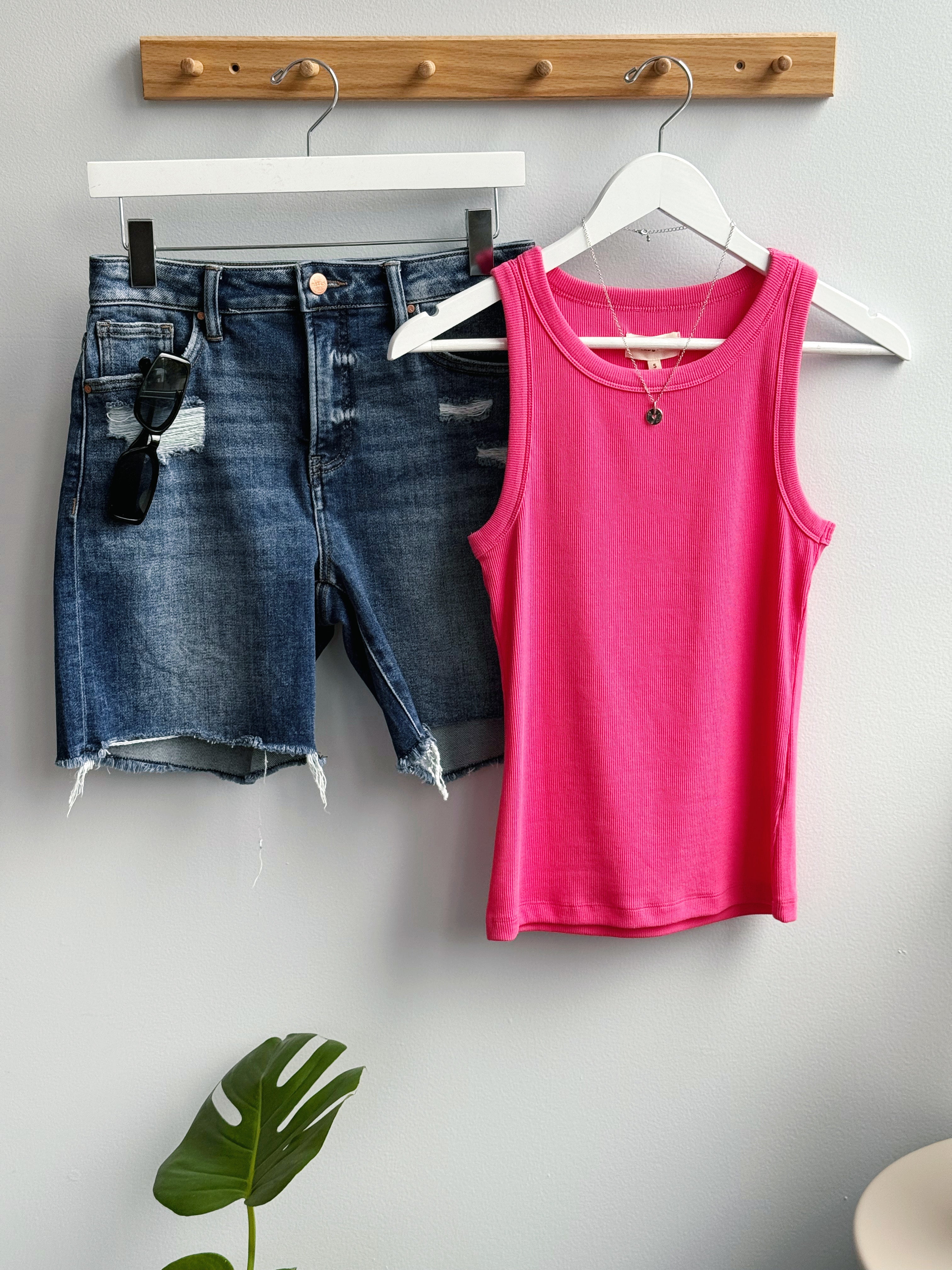 Ethel Tank - PINK - willows clothing TANK