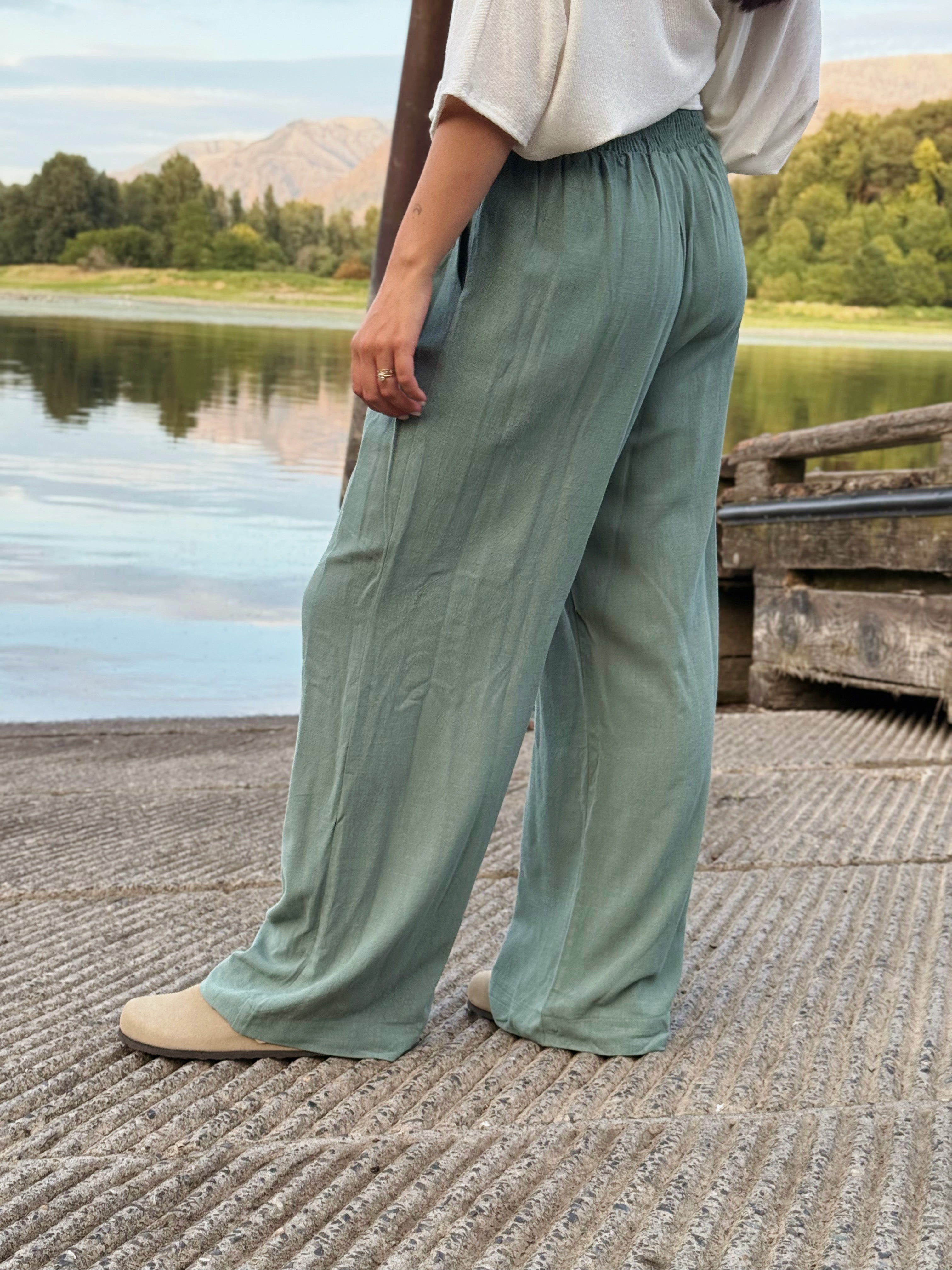 Evergreen Pants - BALSAM GREEN - willows clothing PANTS