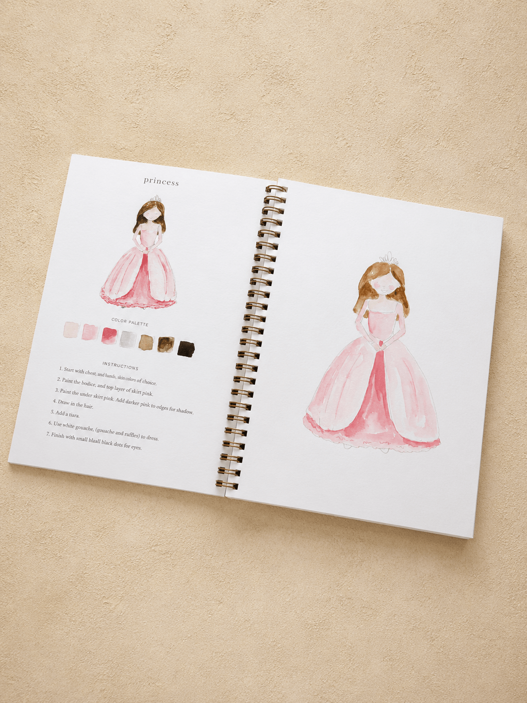 Fairytale Watercolor Workbook - willows clothing NOTEBOOKS