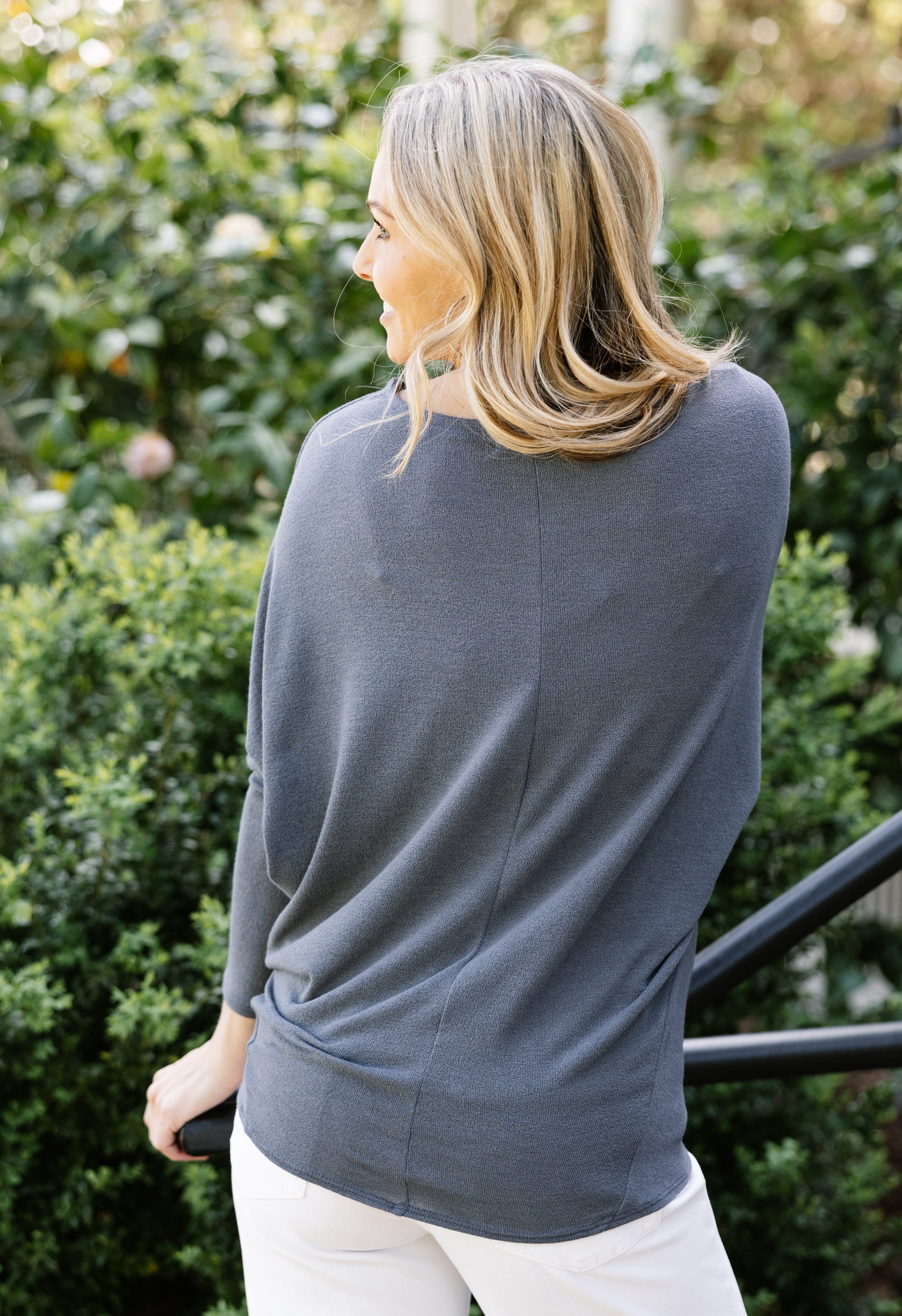 Favorite Comfy Tunic - ASH GREY - willows clothing L/S Shirt