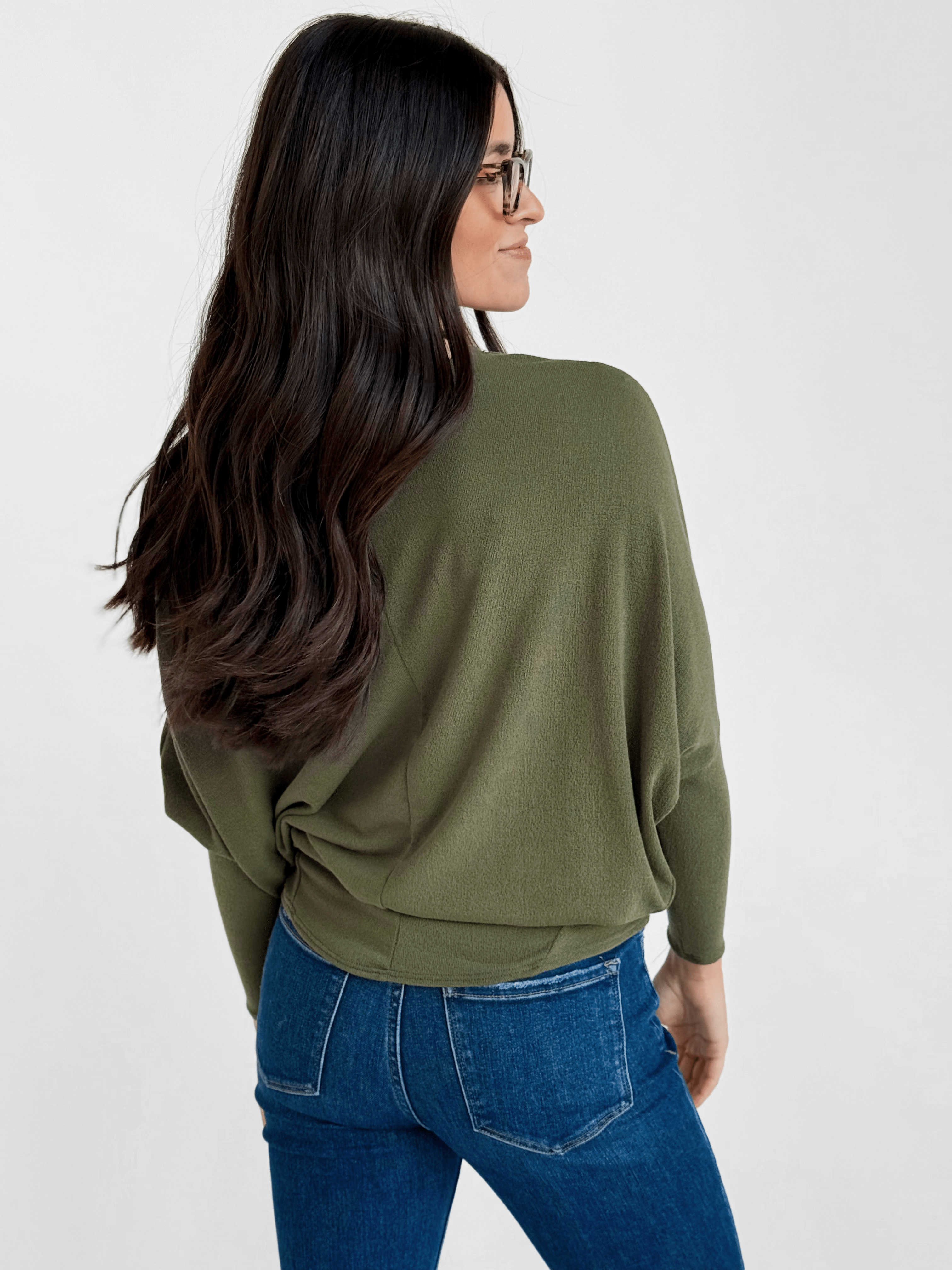 Favorite Comfy Tunic - LIVE OLIVE - willows clothing L/S Shirt