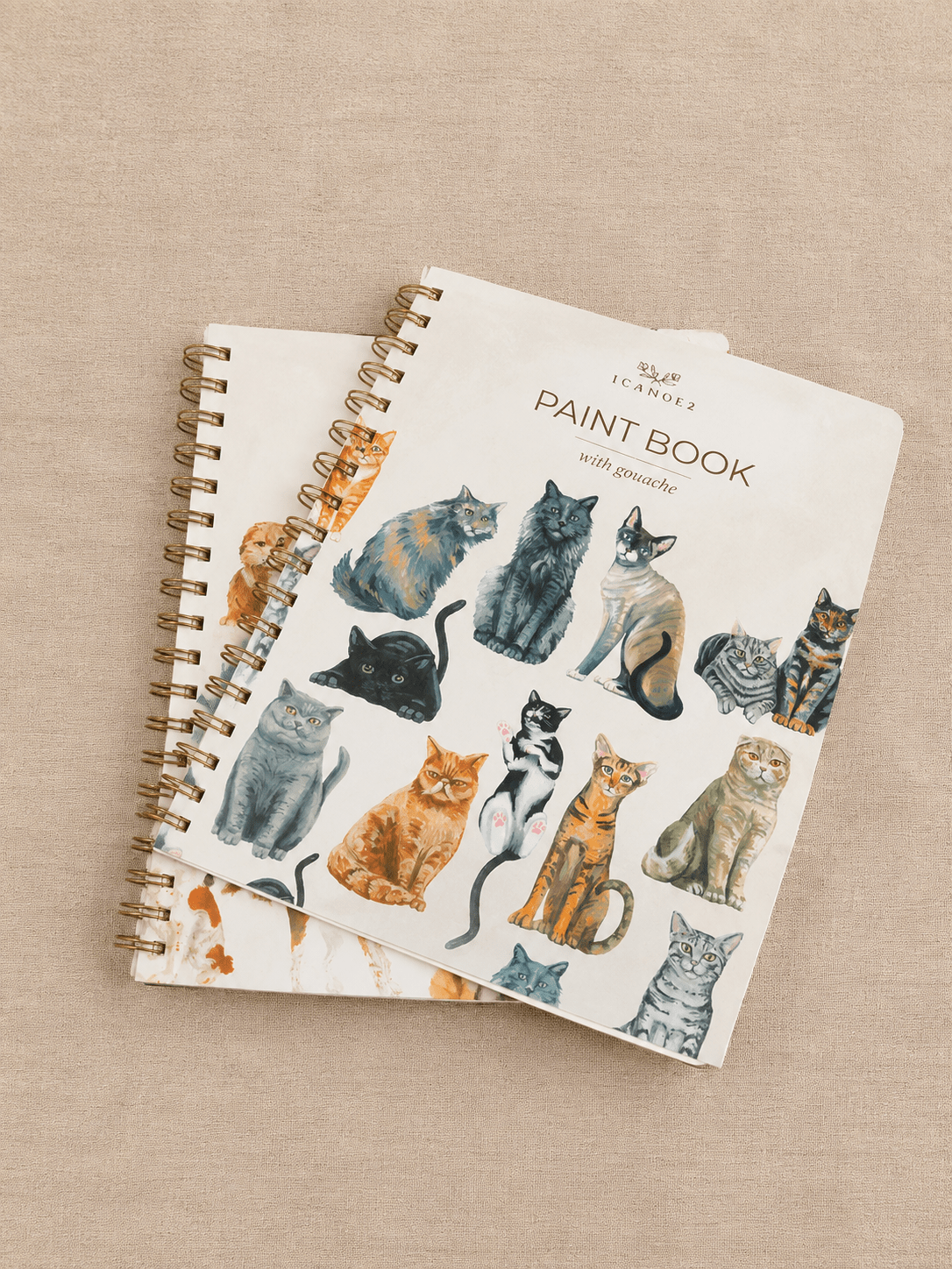 Feline Friends Cats Learn-To-Paint Gouache Paint Book - willows clothing Books
