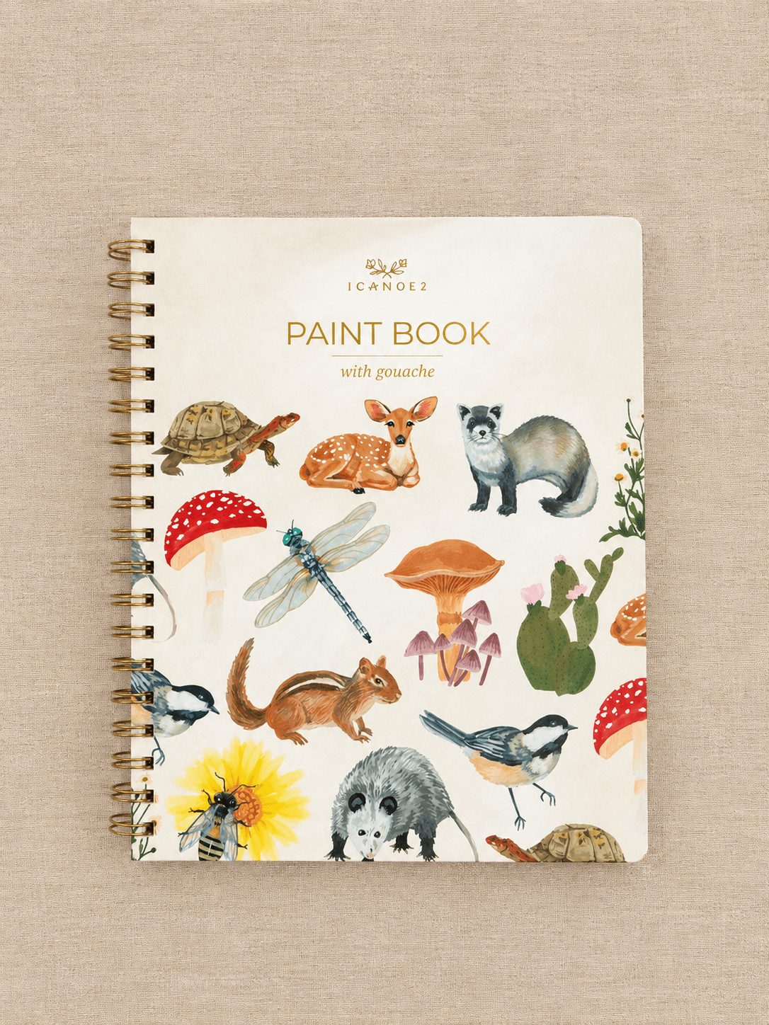 Flora & Fauna Learn-To-Paint Gouache Paint Book - willows clothing Books