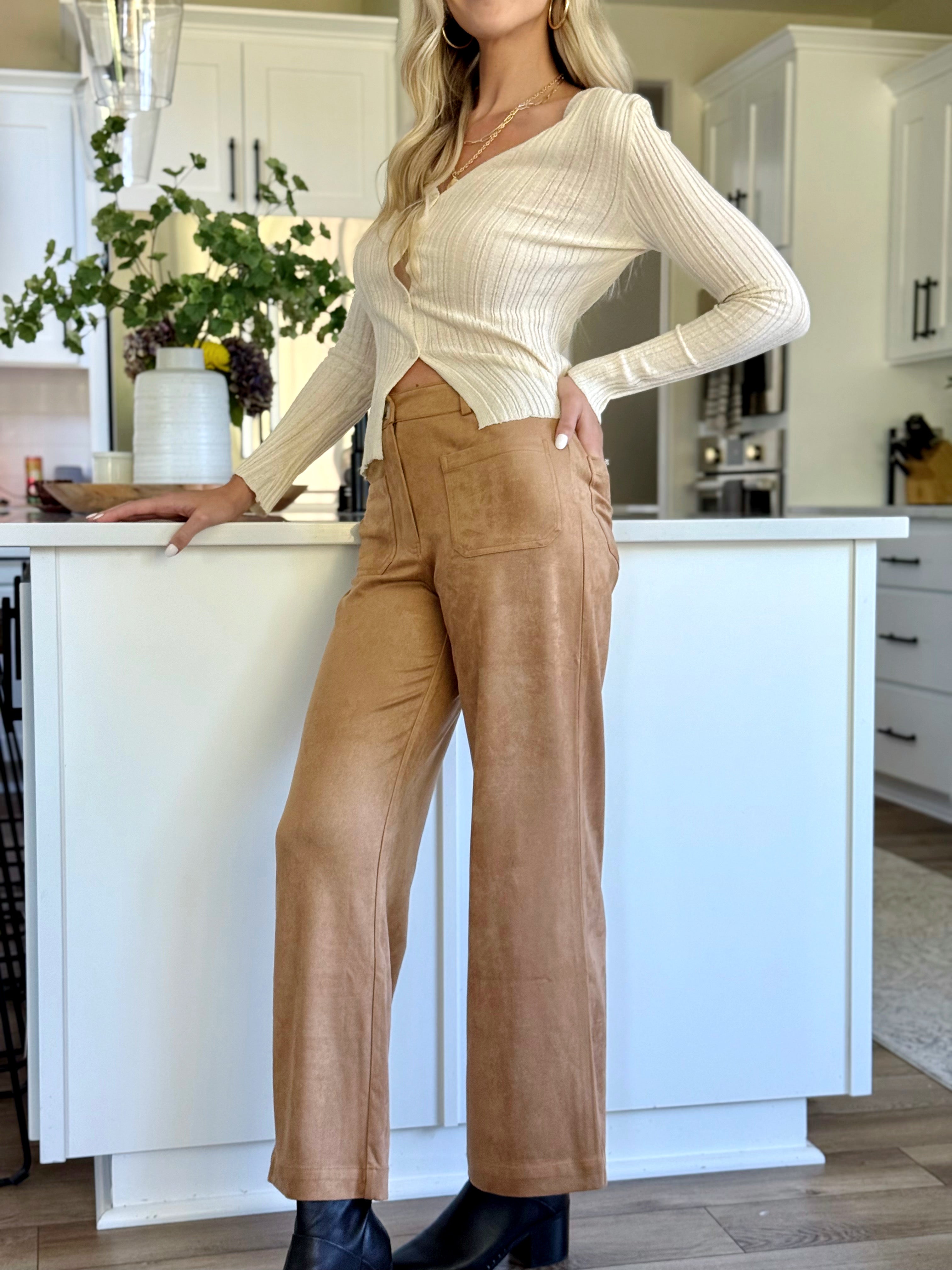 Flores Pants - CAMEL - willows clothing PANTS