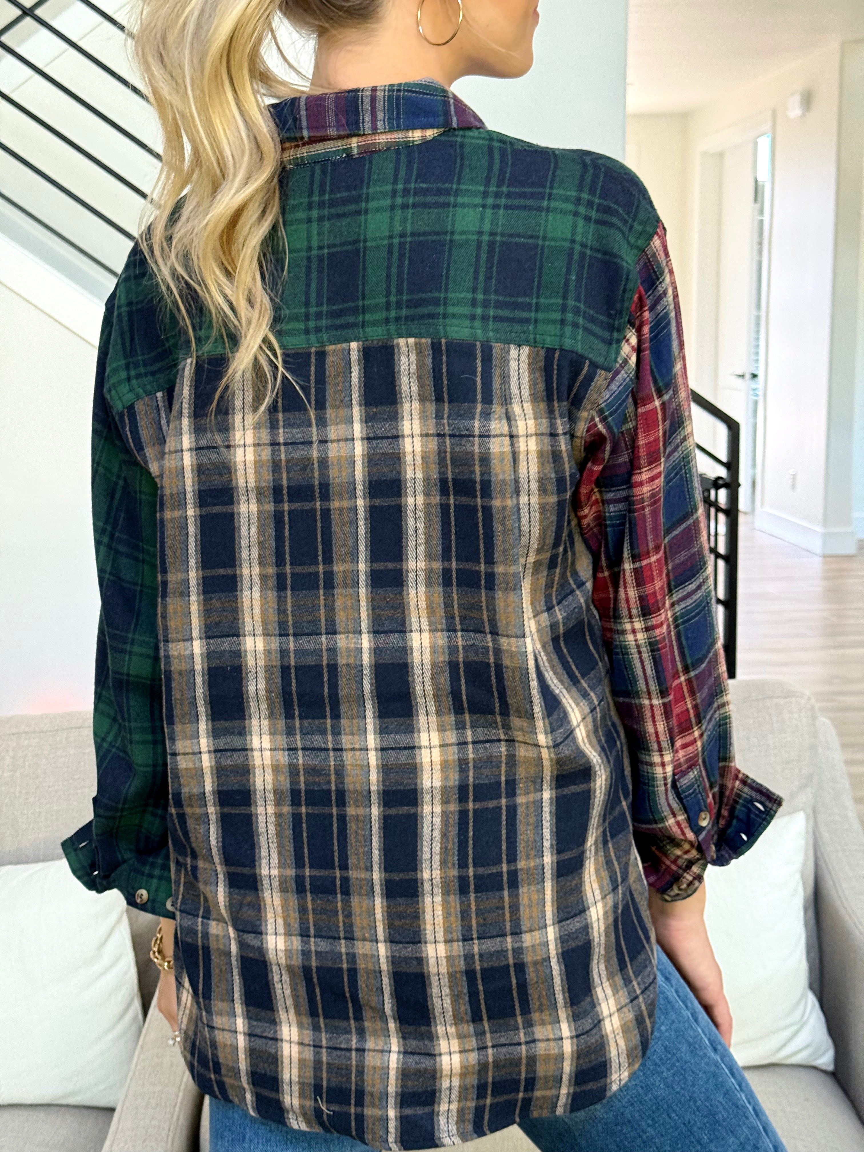 Frankie Top - NAVY - willows clothing L/S SHIRT