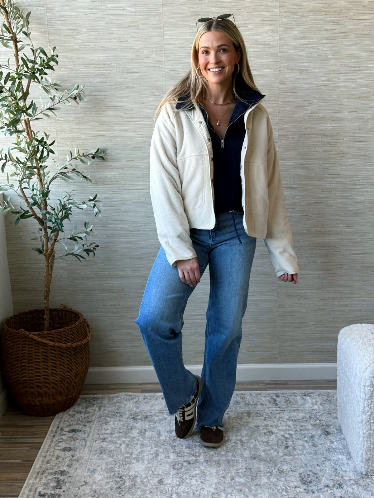 From the Farm Jacket - CREAM - willows clothing JACKET