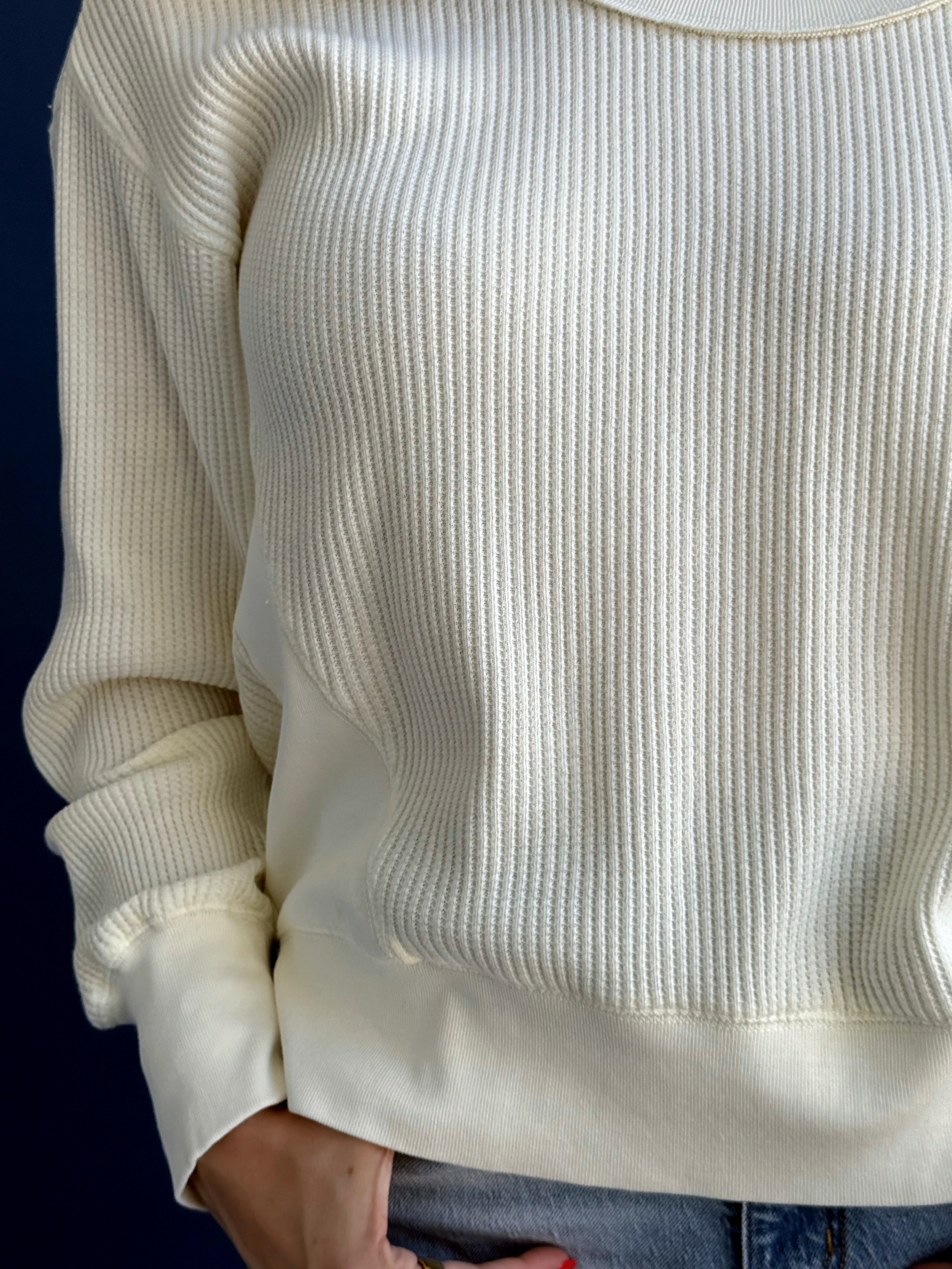 Georgie Top - CREAM - willows clothing L/S SHIRT