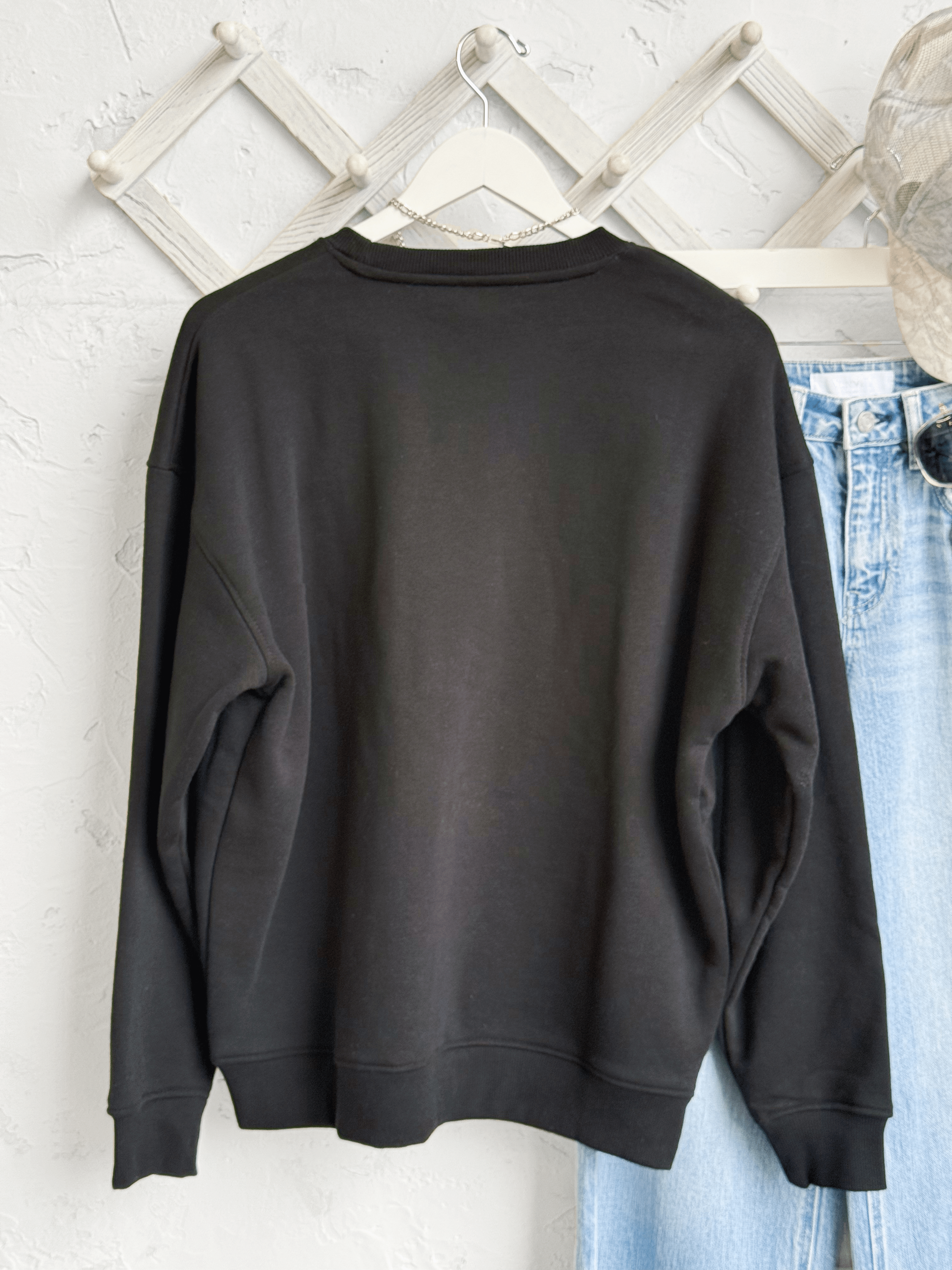 Go - To Sweatshirt - BLACK - willows clothing SWEATSHIRT