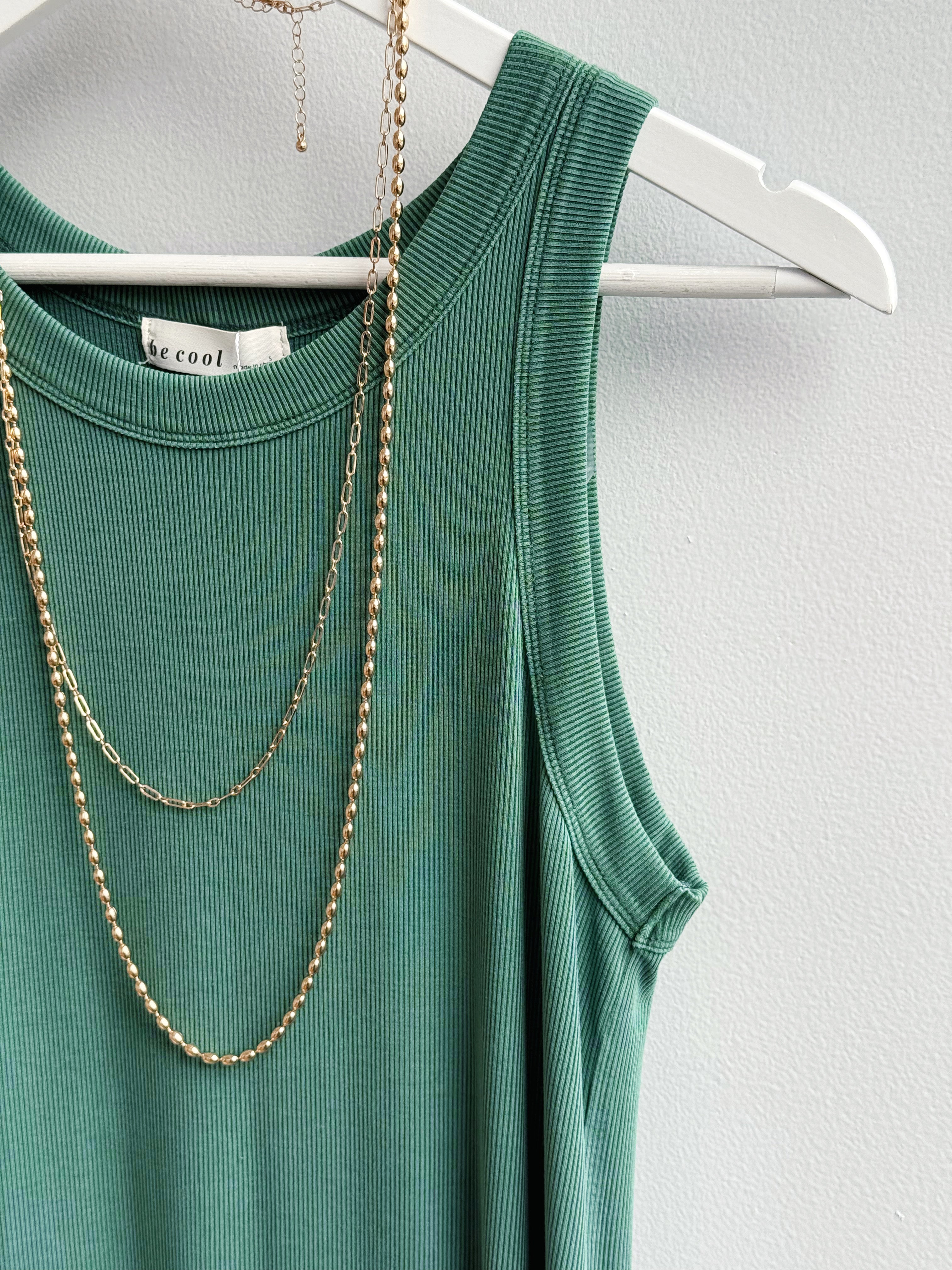 Go - To Tank Dress - HUNTER - willows clothing SHORT DRESS