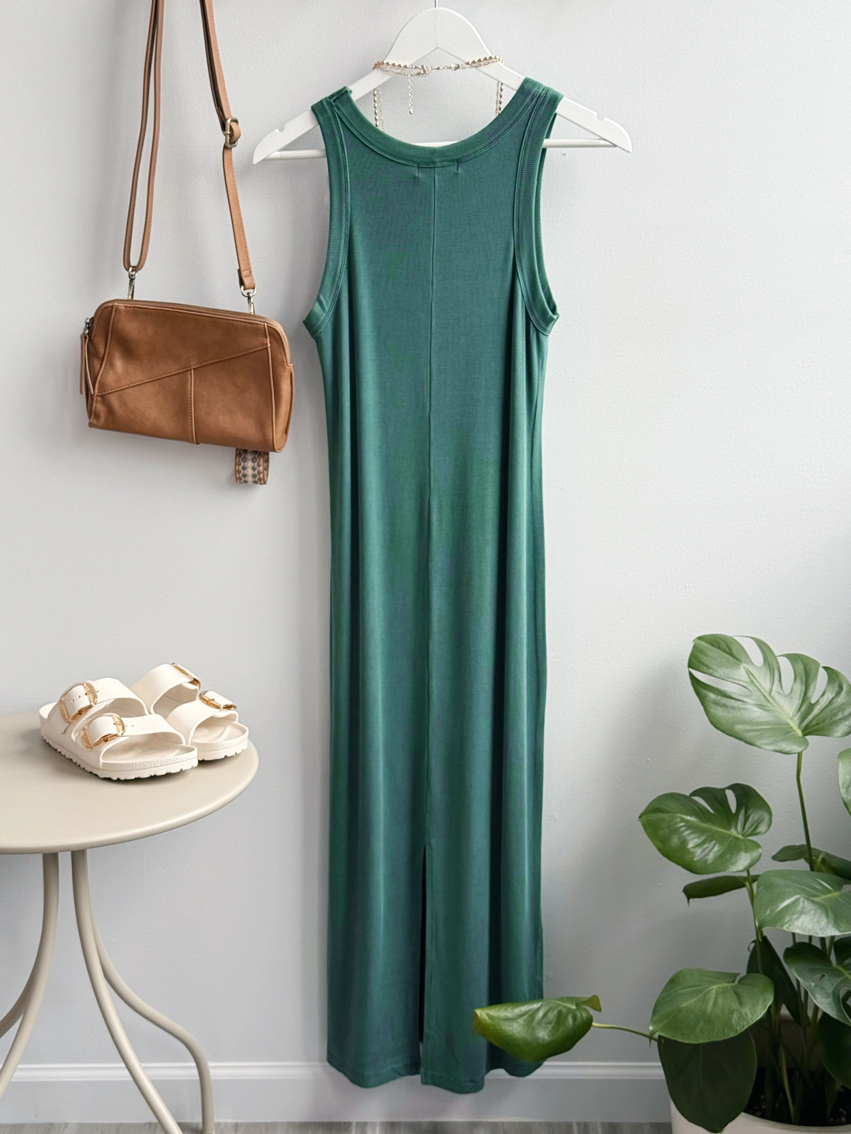 Go - To Tank Dress - HUNTER - willows clothing SHORT DRESS