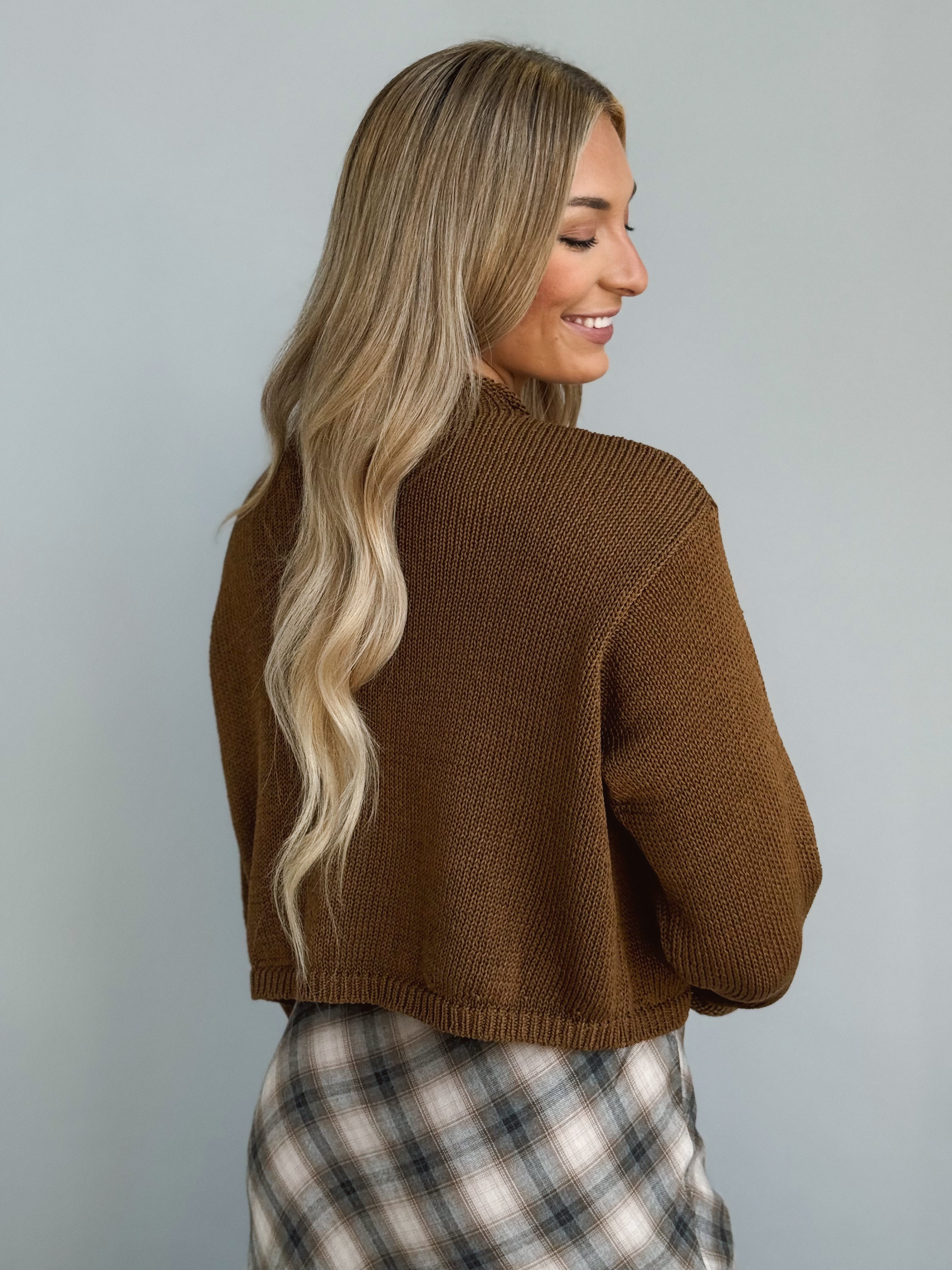 Gracyn Cardigan - MOCHA - willows clothing Cardigan