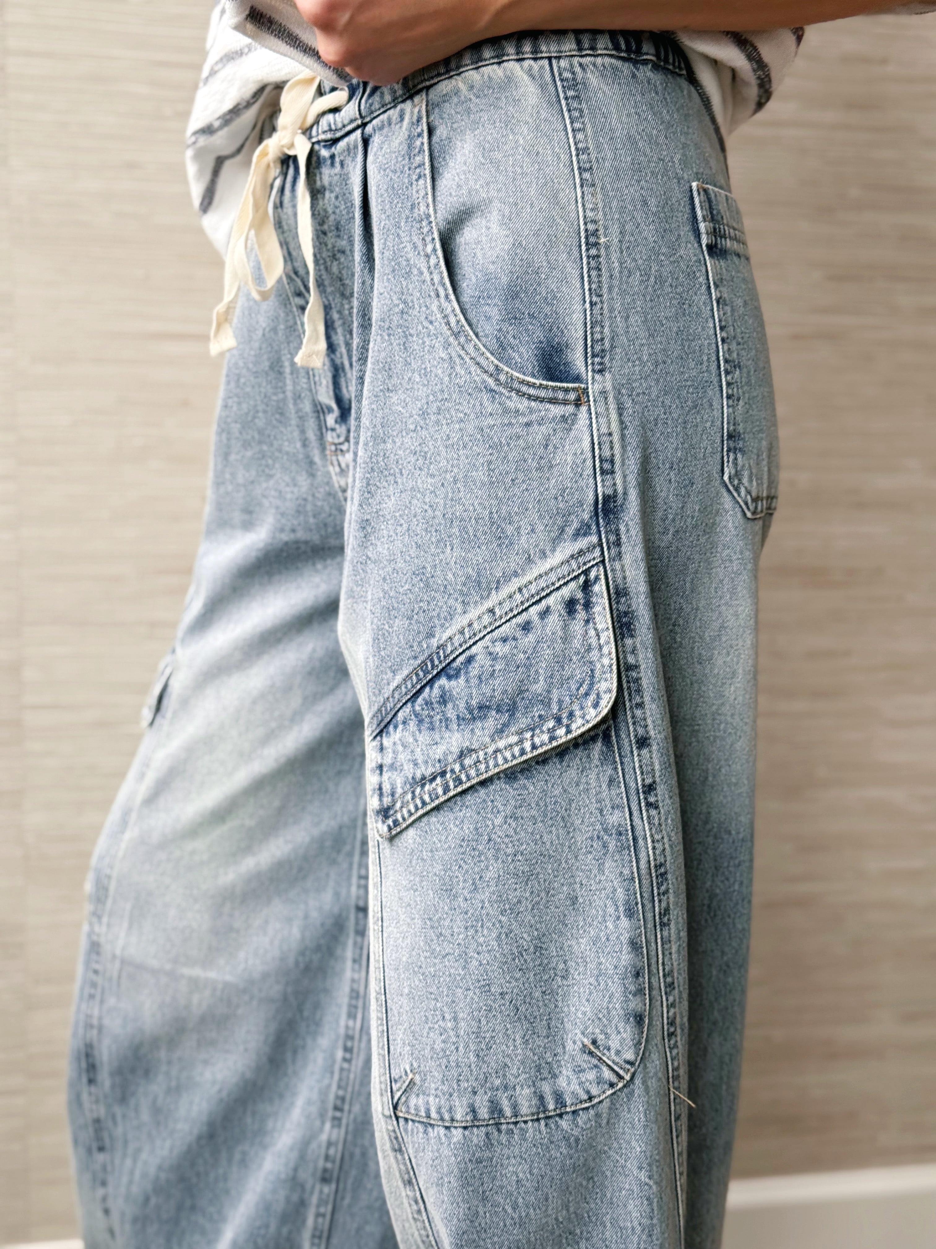 Greyson Barrel Jean - DENIM - willows clothing BARREL JEAN