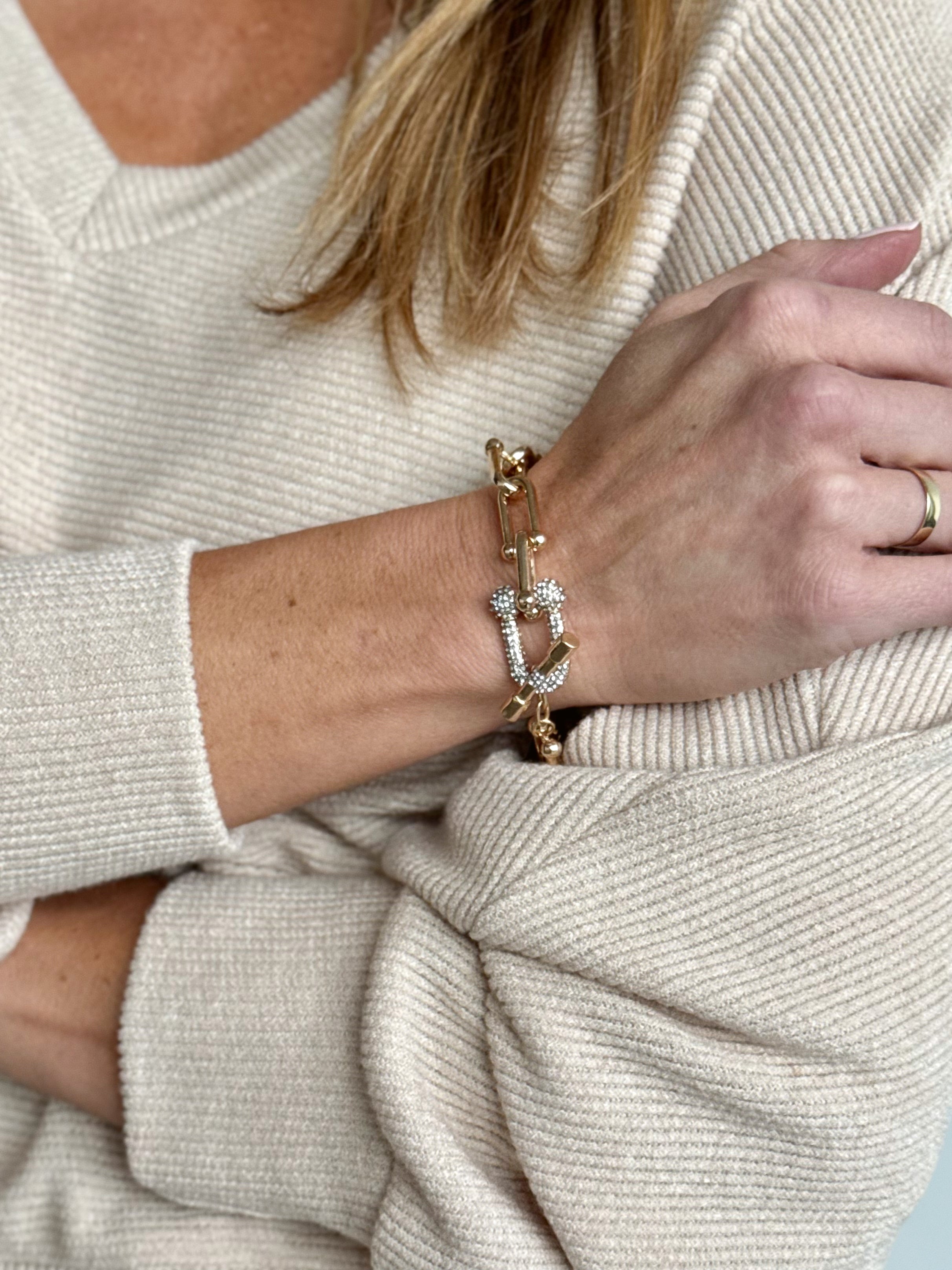 Halo Chain Bracelet - GOLD - willows clothing Bracelets