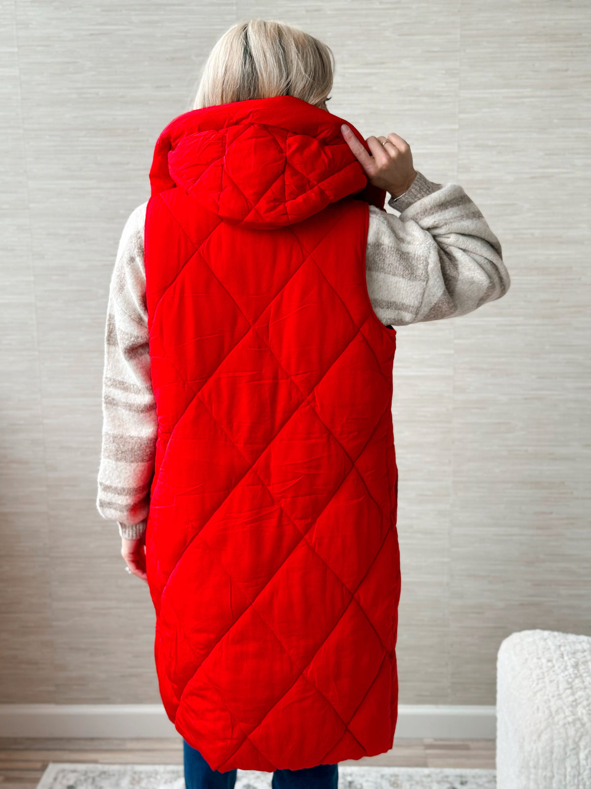 Harvest Honey Vest - RED - willows clothing VEST
