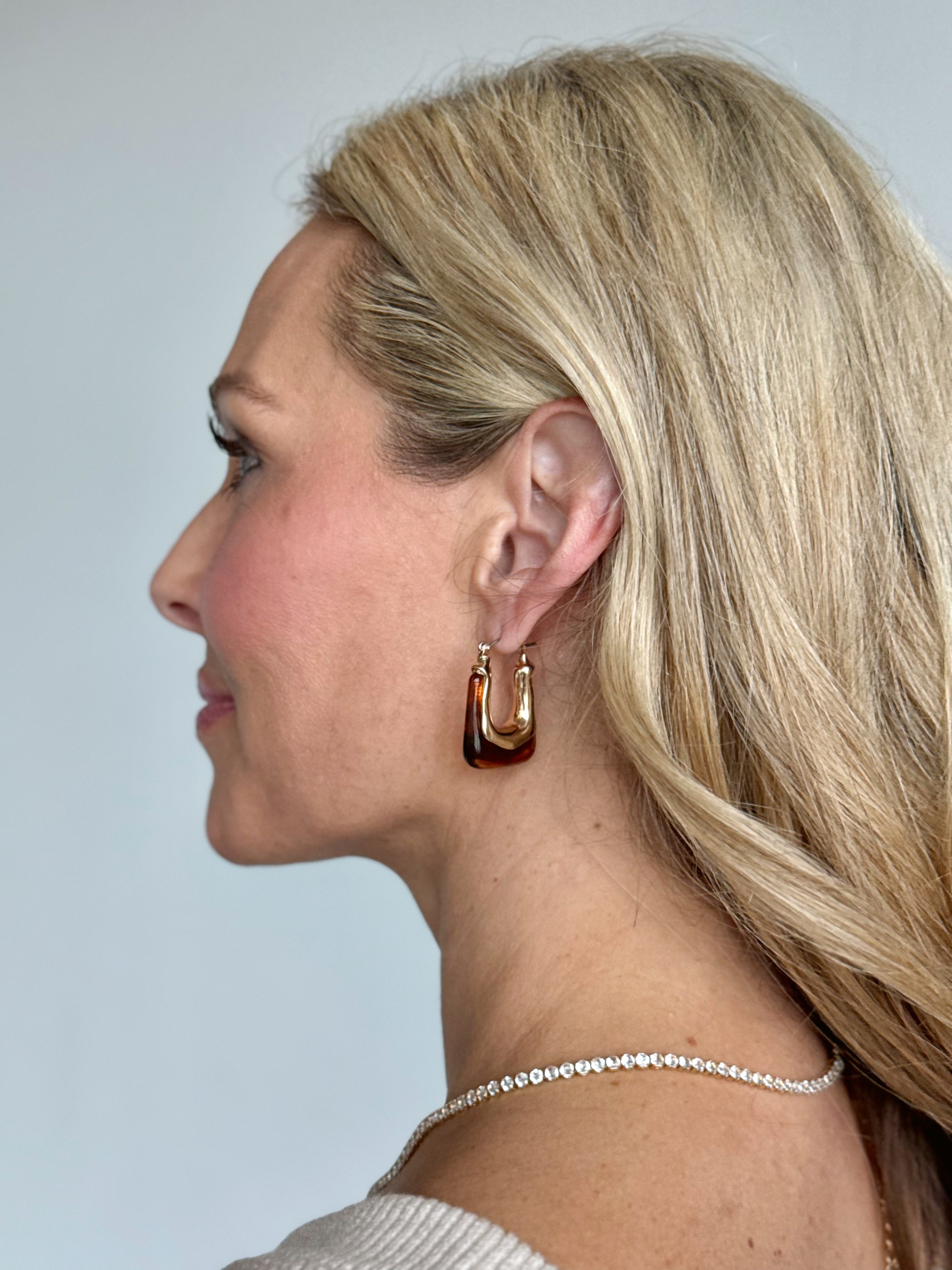 Havana Earring - BROWN - willows clothing EARRINGS