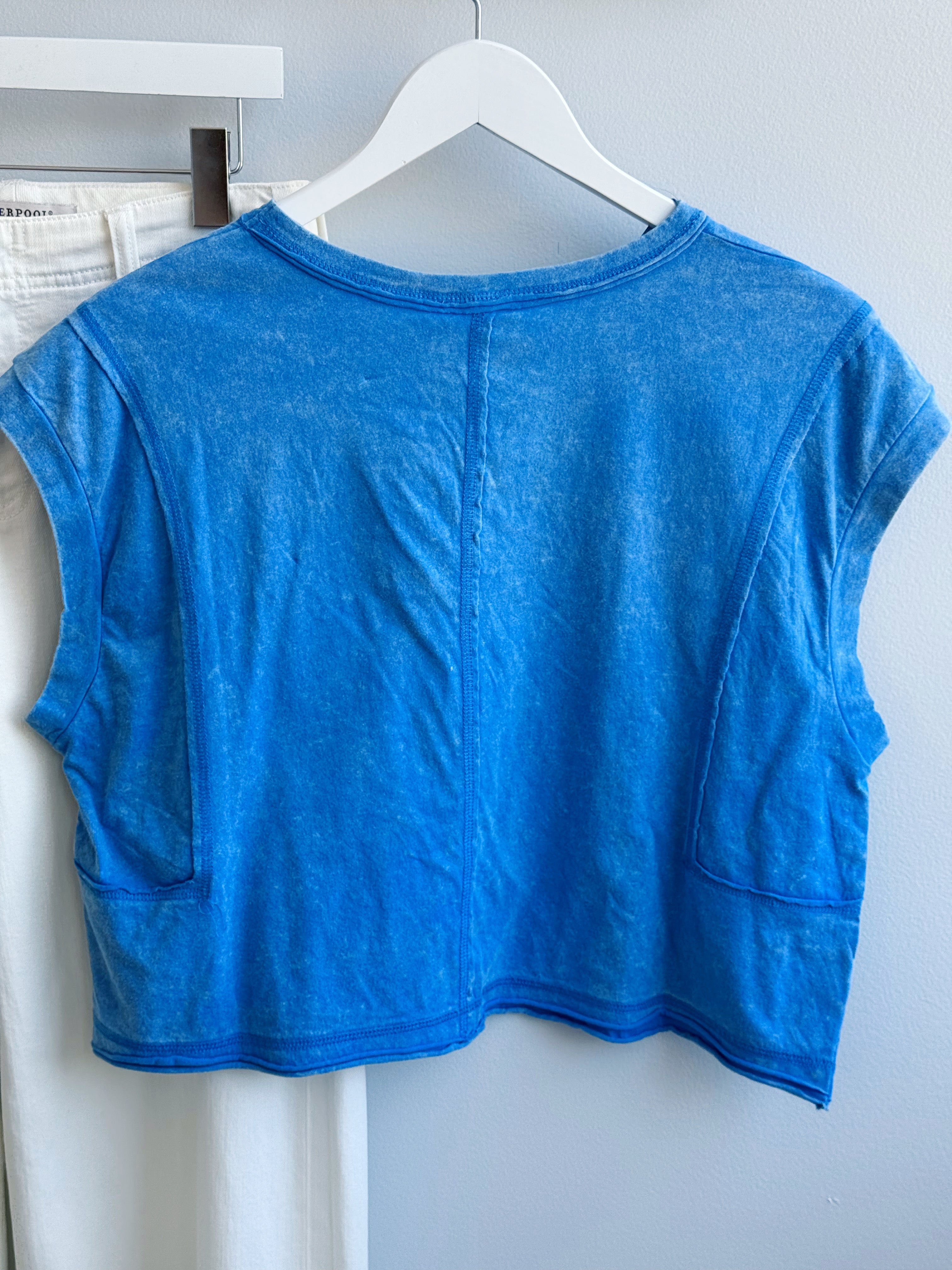 Heather Tee - BLUE - willows clothing S/S SHIRT