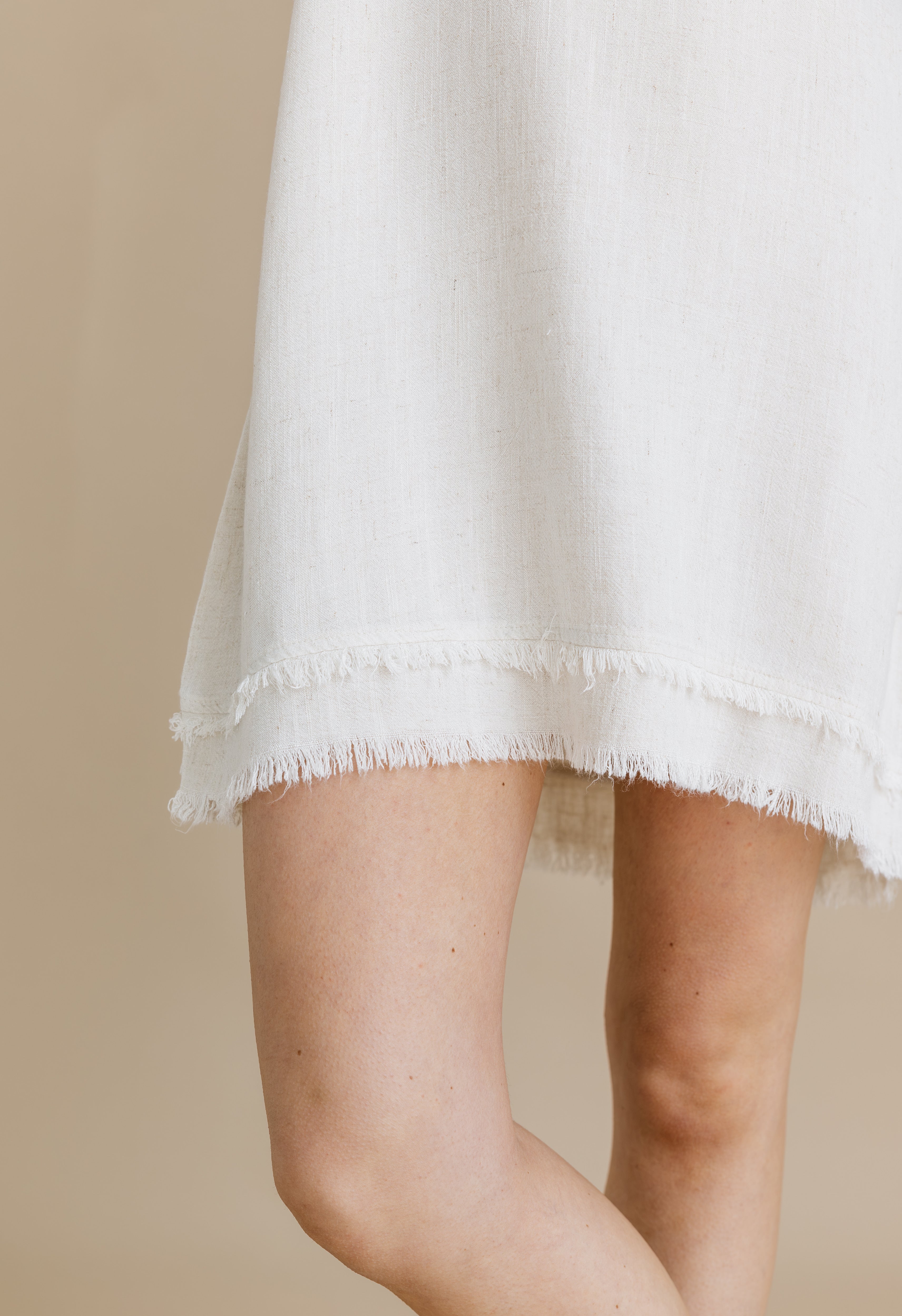 Heirloom Mini Dress - NATURAL - willows clothing Short Dress