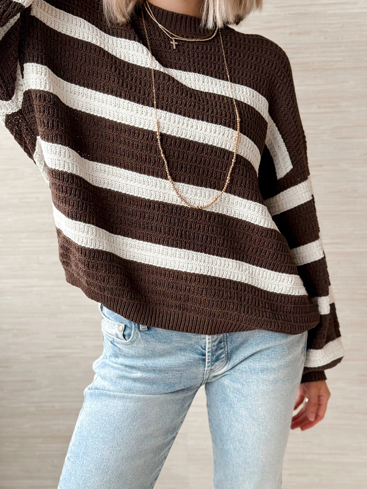 Hello, Sweater Weather - DARK BROWN - willows clothing SWEATER