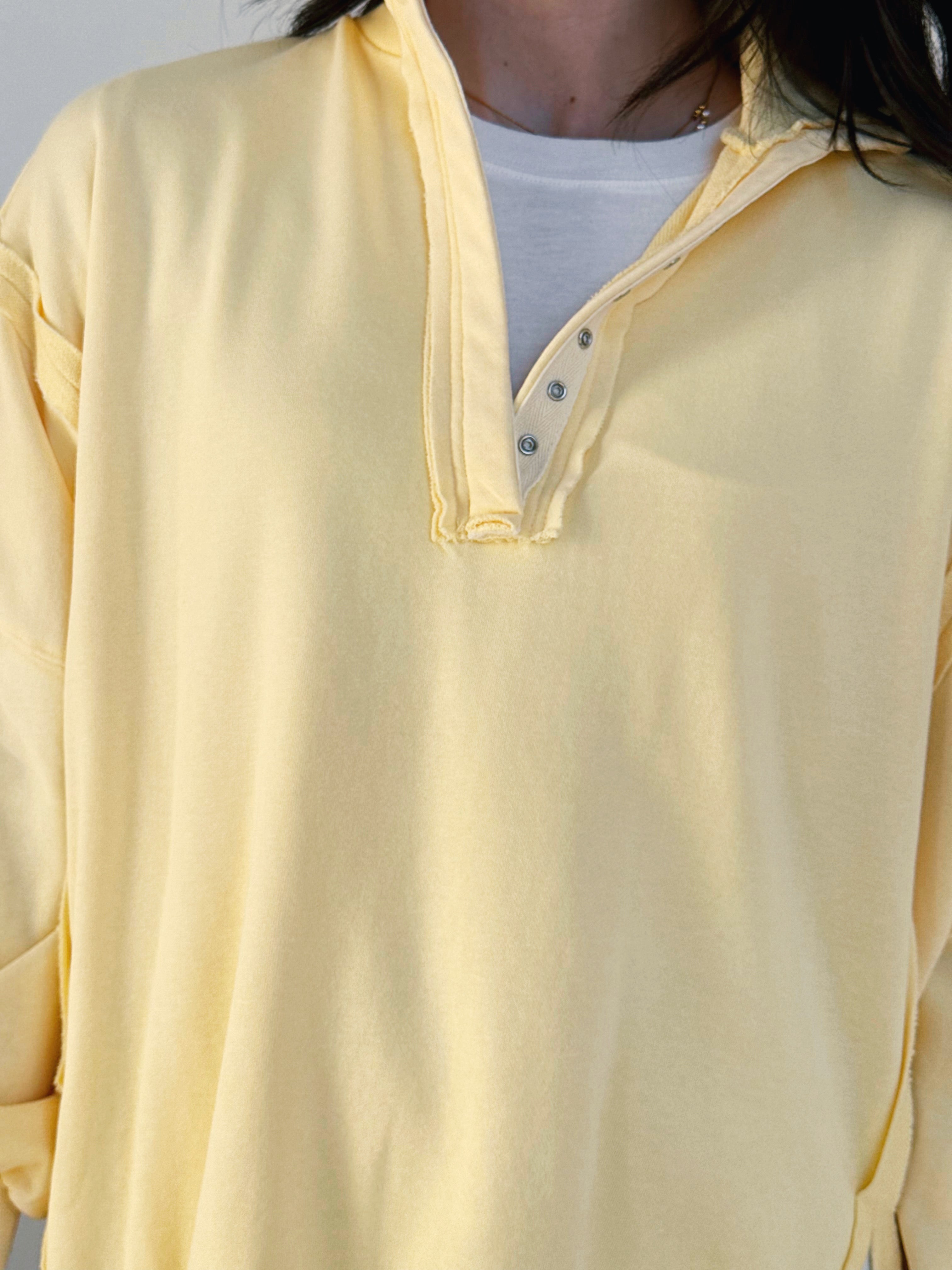 Hideaway Sweatshirt - BUTTER CREAM - willows clothing SWEATSHIRT